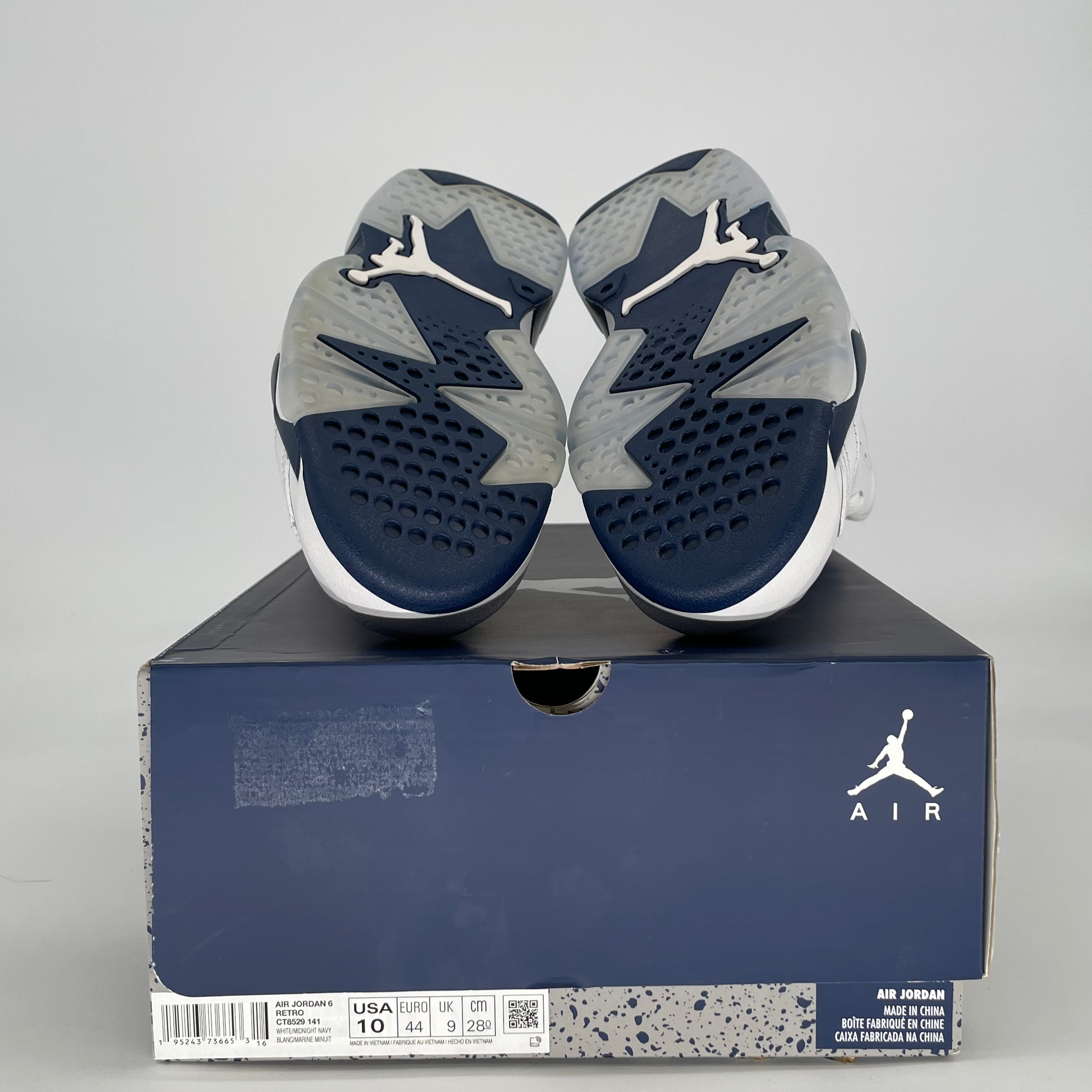 AIR JORDAN 6 MIDNIGHT NAVY CT8529-141 SIZE 10/11.5W
