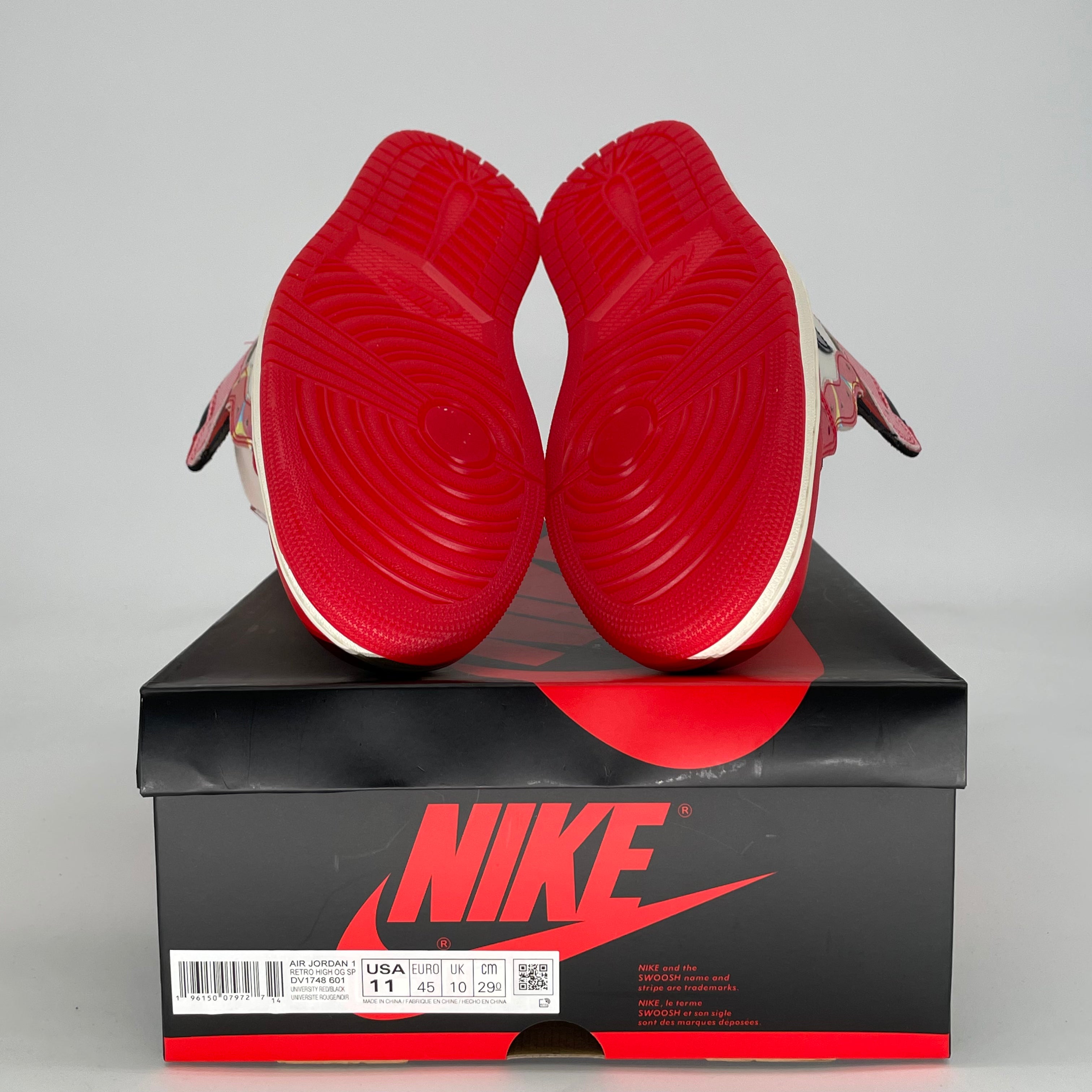 AIR JORDAN 1 SPIDER-MAN ACROSS THE SPIDER-VERSE DV1748-601 SIZE 11/12.5W