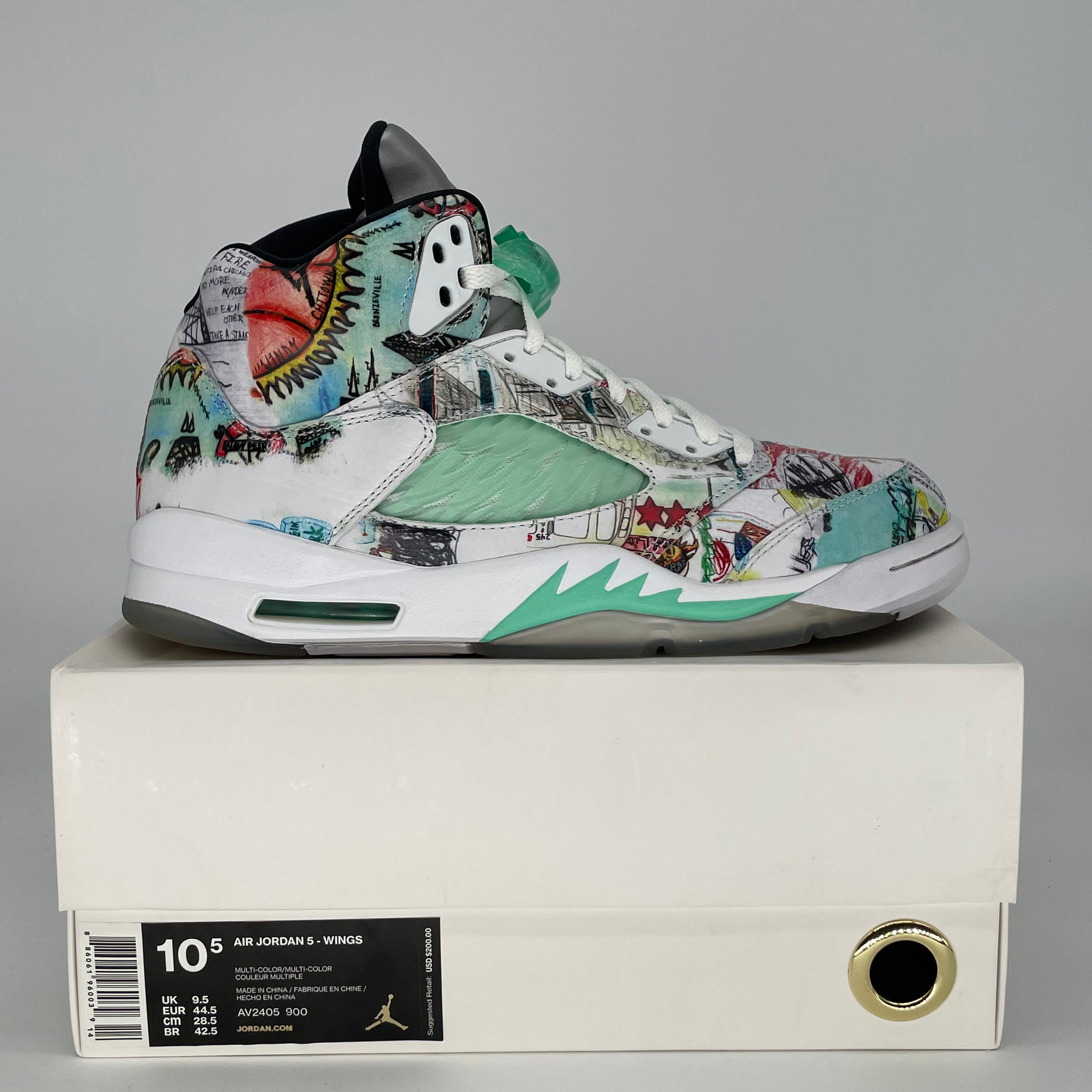 AIR JORDAN 5 WINGS AV2405-900 SIZE 10.5/12W
