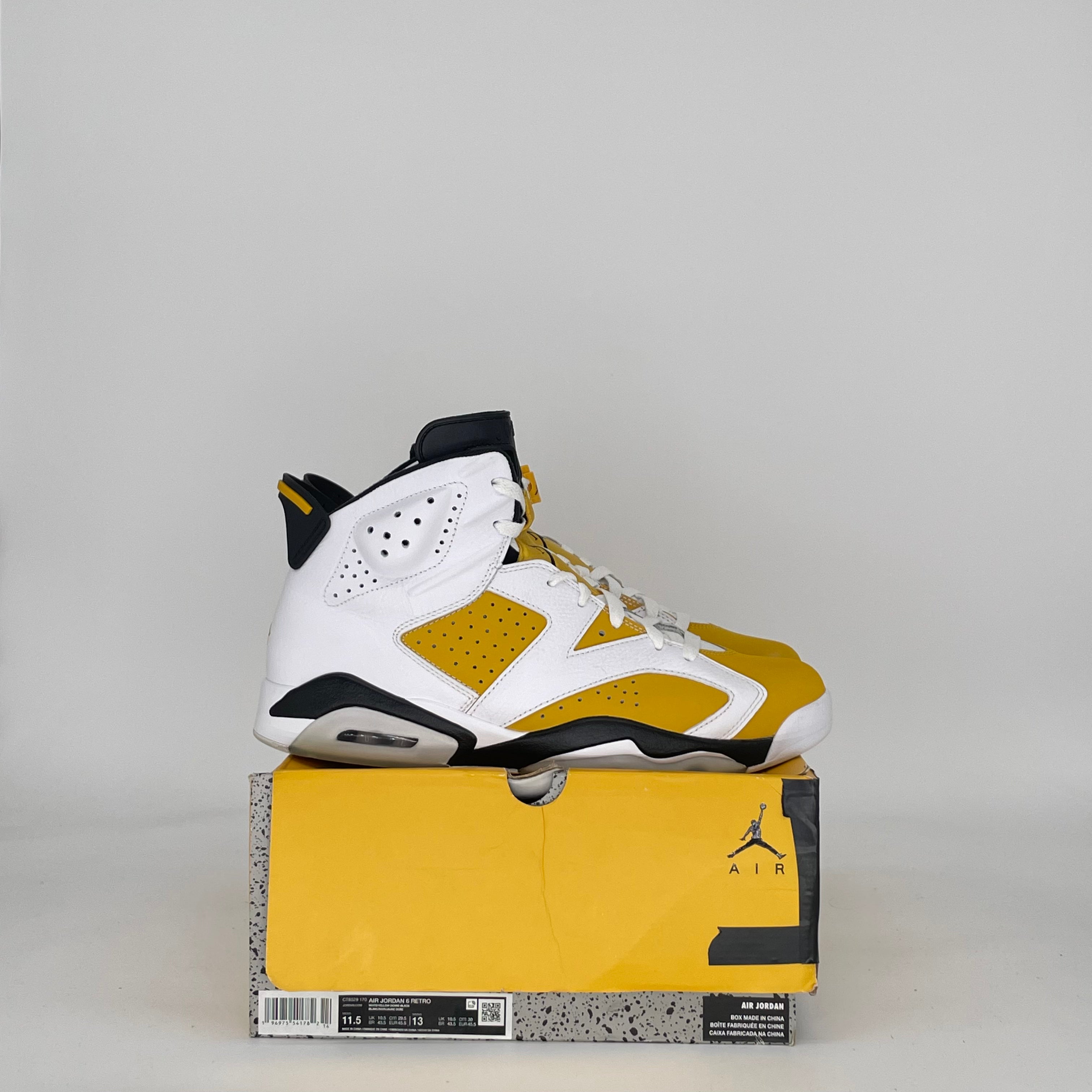 AIR JORDAN 6 YELLOW OCHRE CT8529-170 SIZE 11.5/13W