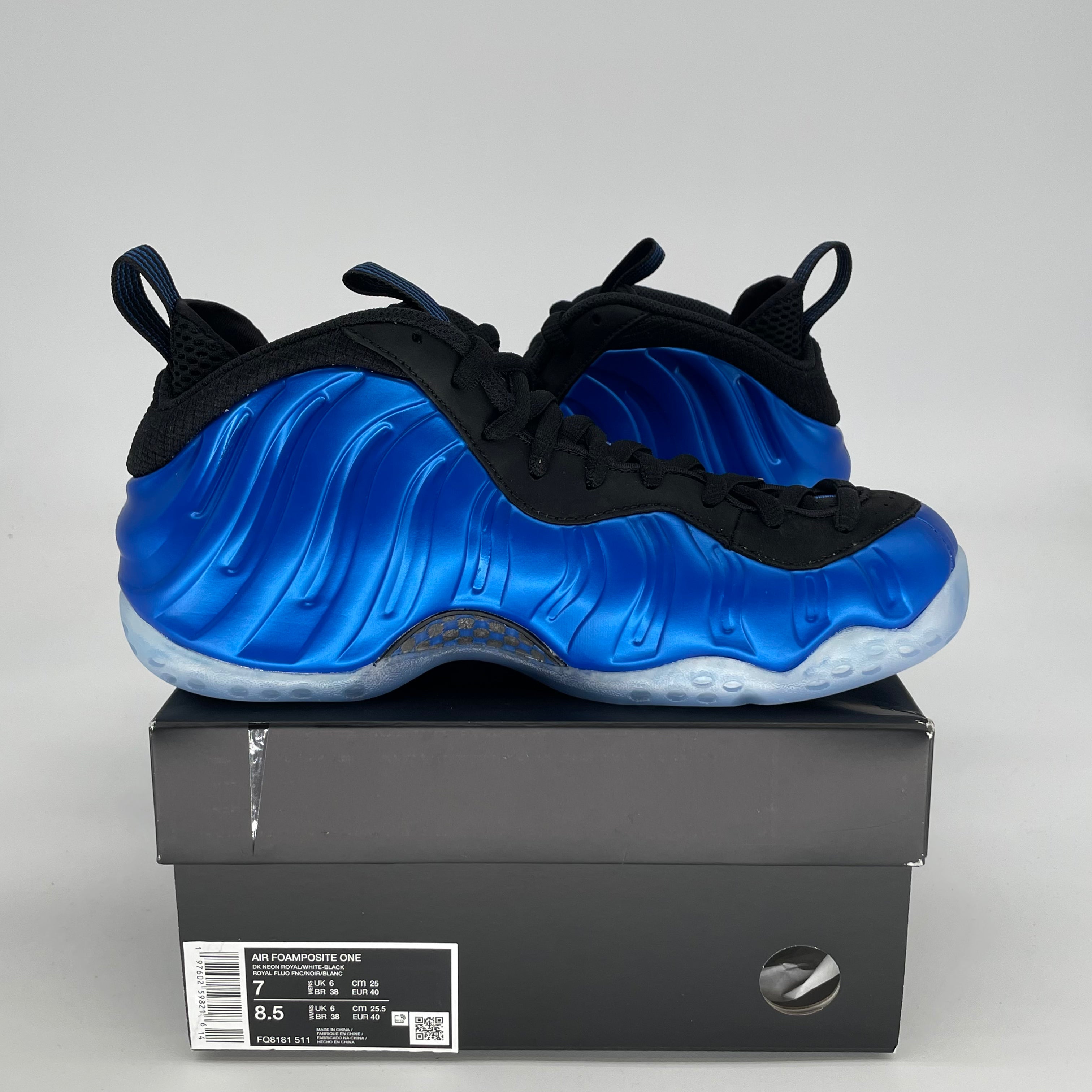 NIKE AIR FOAMPOSITE ONE INTERNATIONAL BLUE SIZE 7/8.5W FQ8181-511