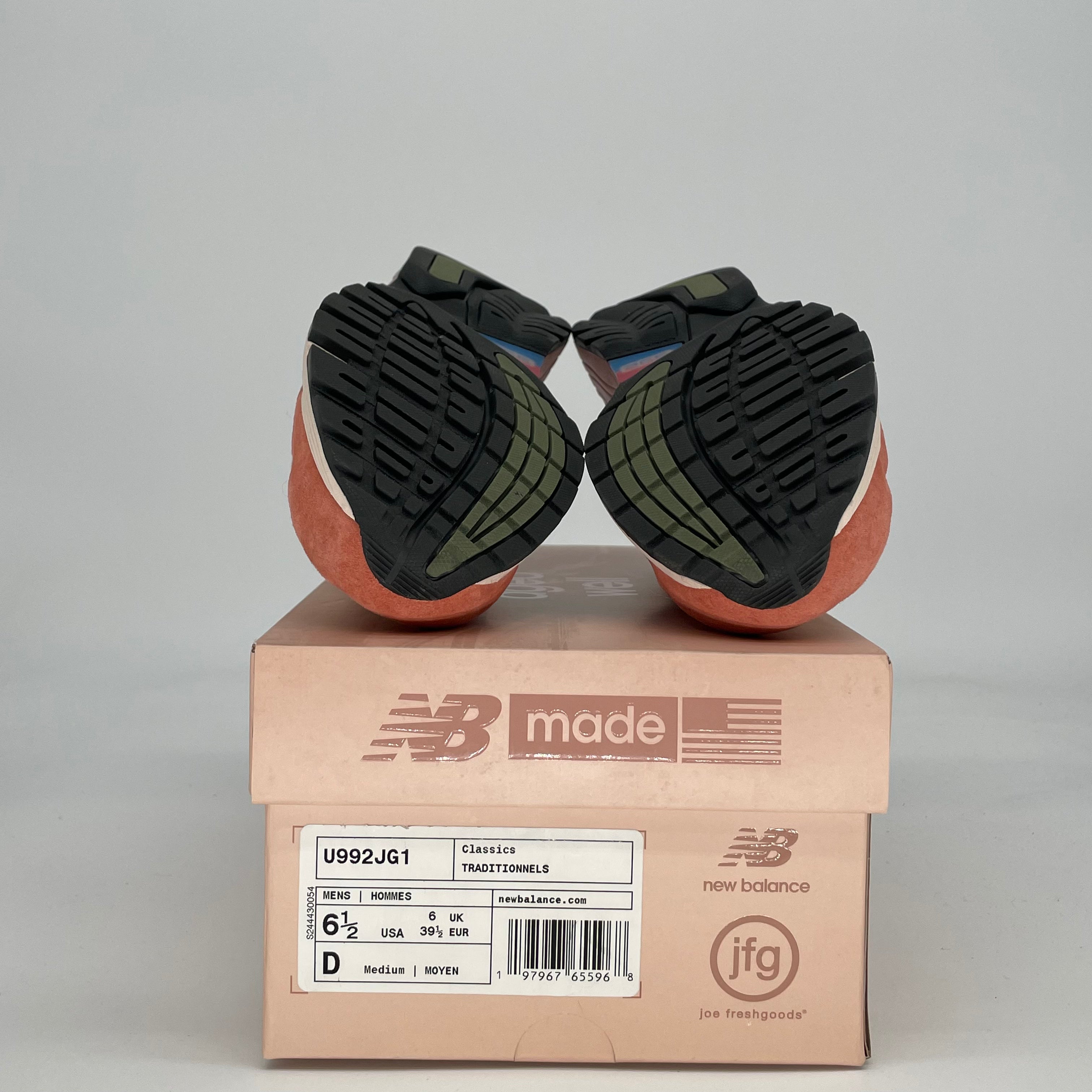 JOE FRESHGOODS X NEW BALANCE 992 MIUSA AGED WELL U992JG1 SIZE 6.5/8W