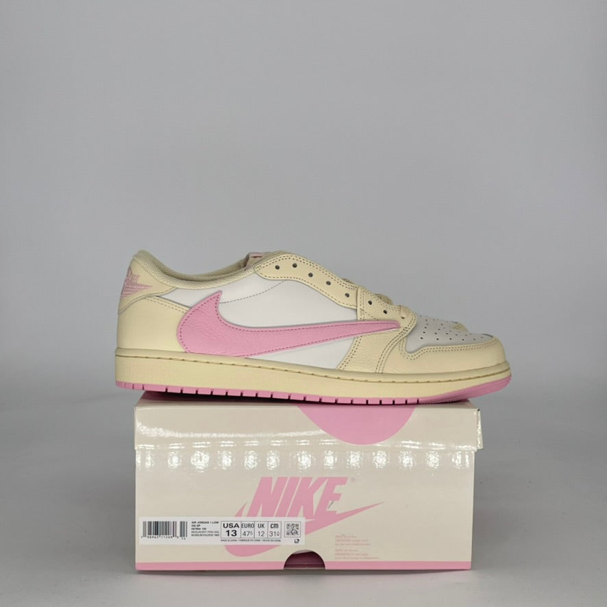 AIR JORDAN 1 LOW TRAVIS SCOTT SHY PINK IQ7604-100 SIZE 13/14.5W