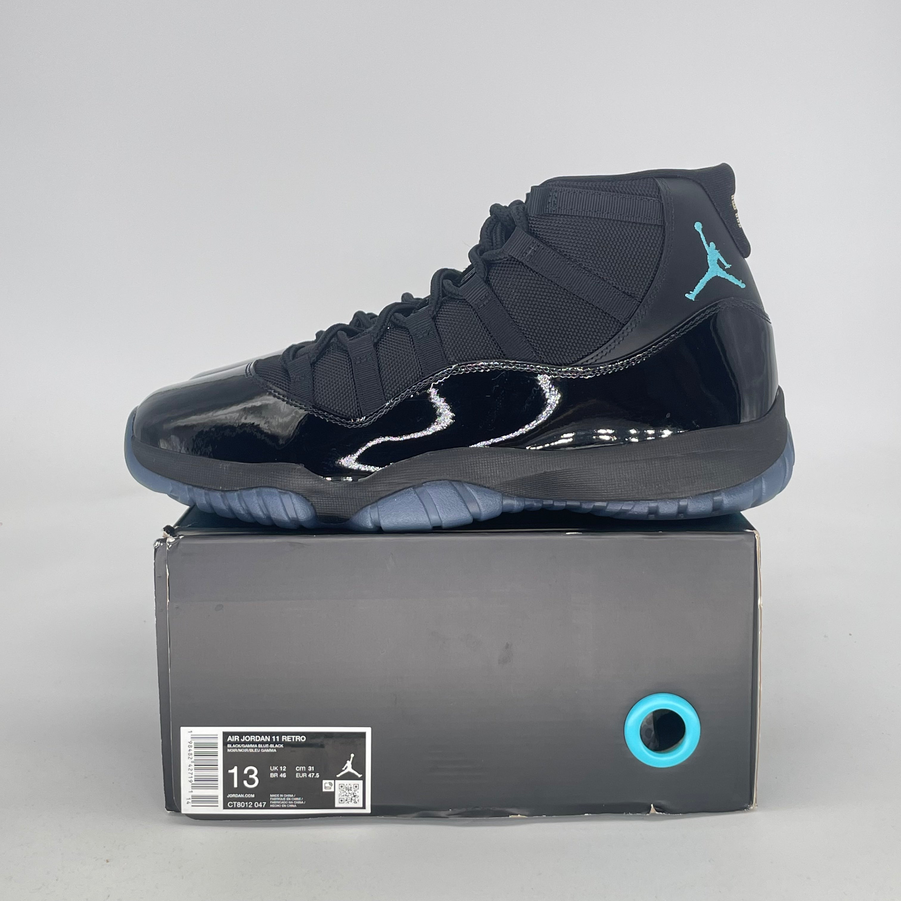 AIR JORDAN 11 GAMMA BLUE CT8012-047 SIZE 13/14.5W