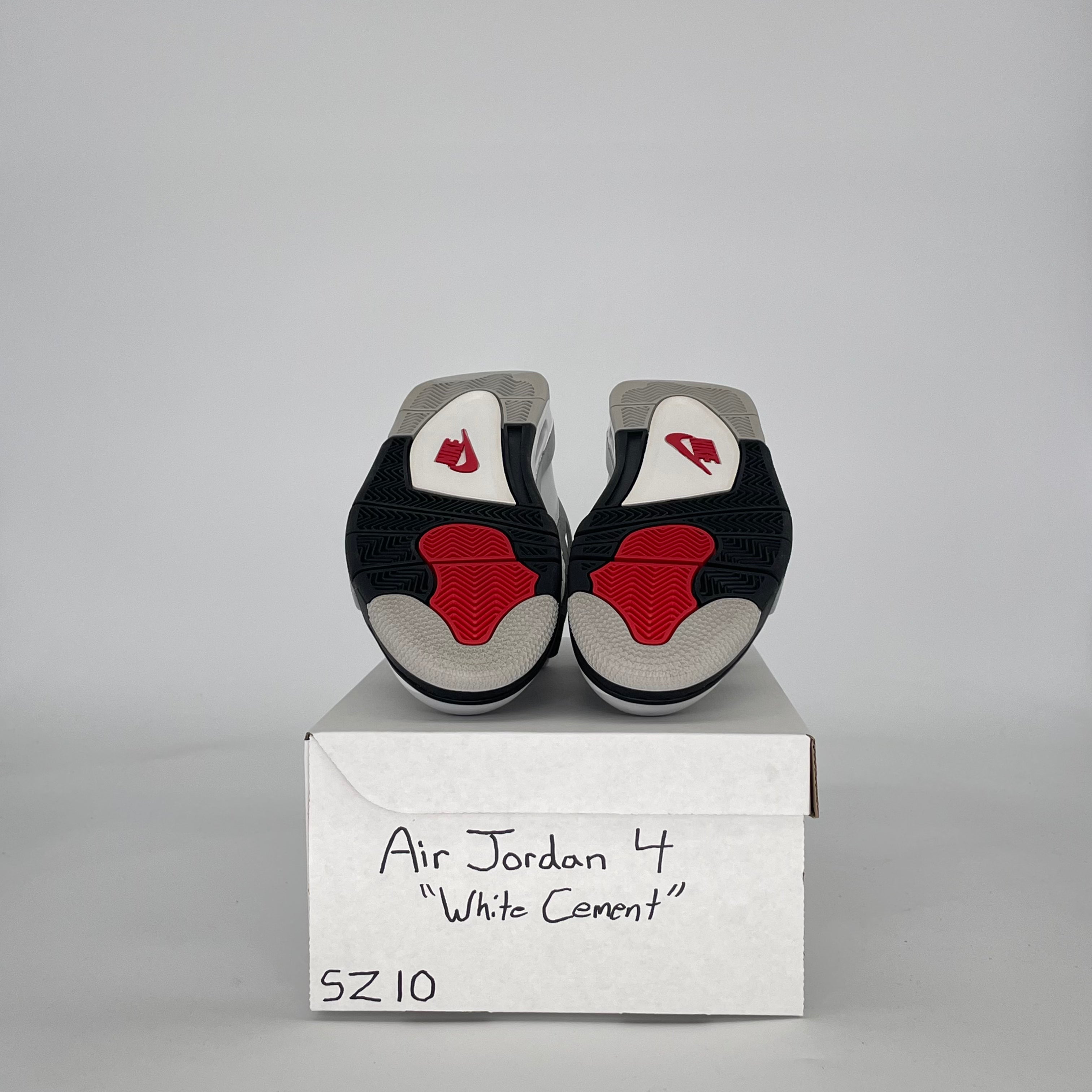 AIR JORDAN 4 WHITE CEMENT FV5029-100 SIZE 10/11.5W