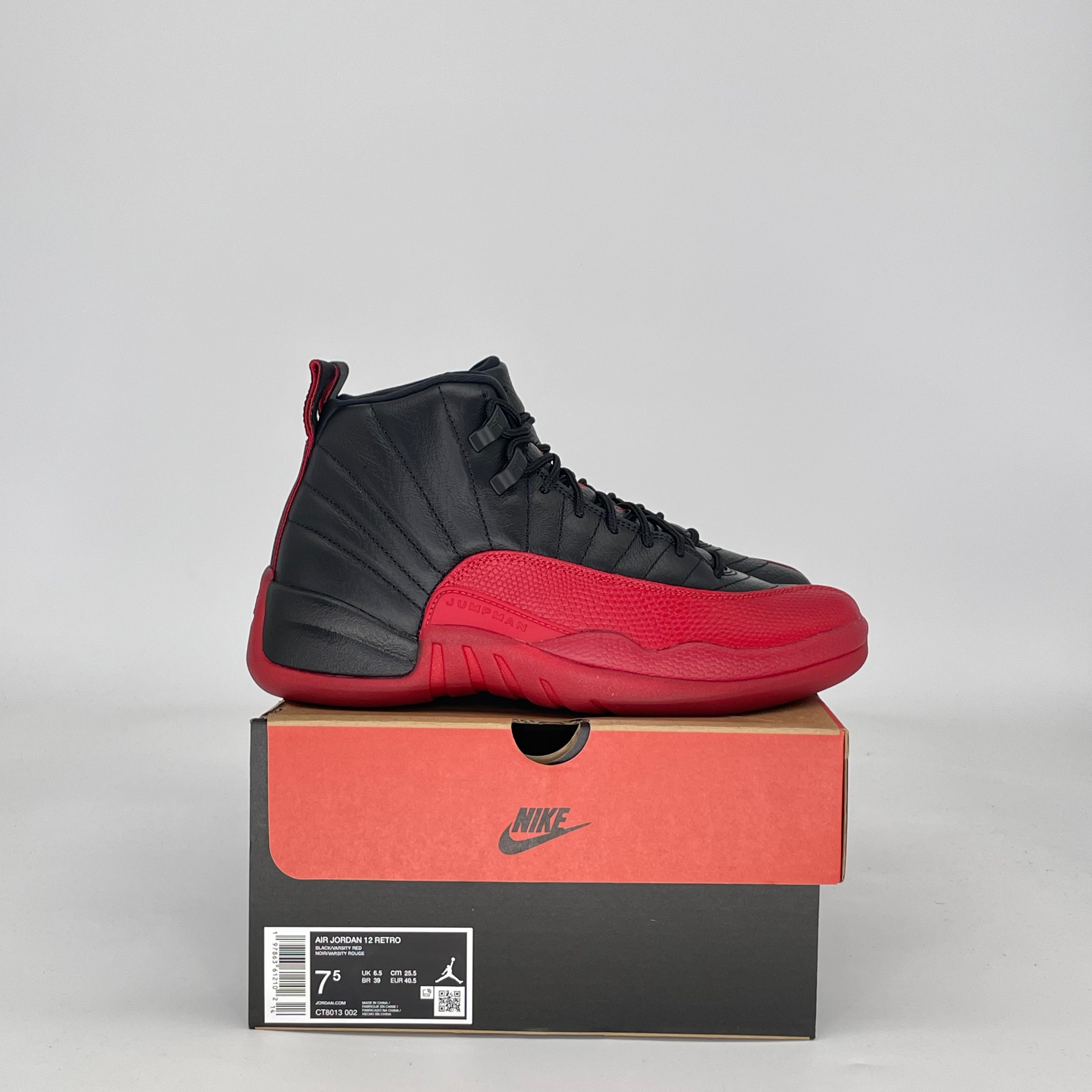 AIR JORDAN 12 FLU GAME CT8013-002 SIZE 7.5/9W MENS