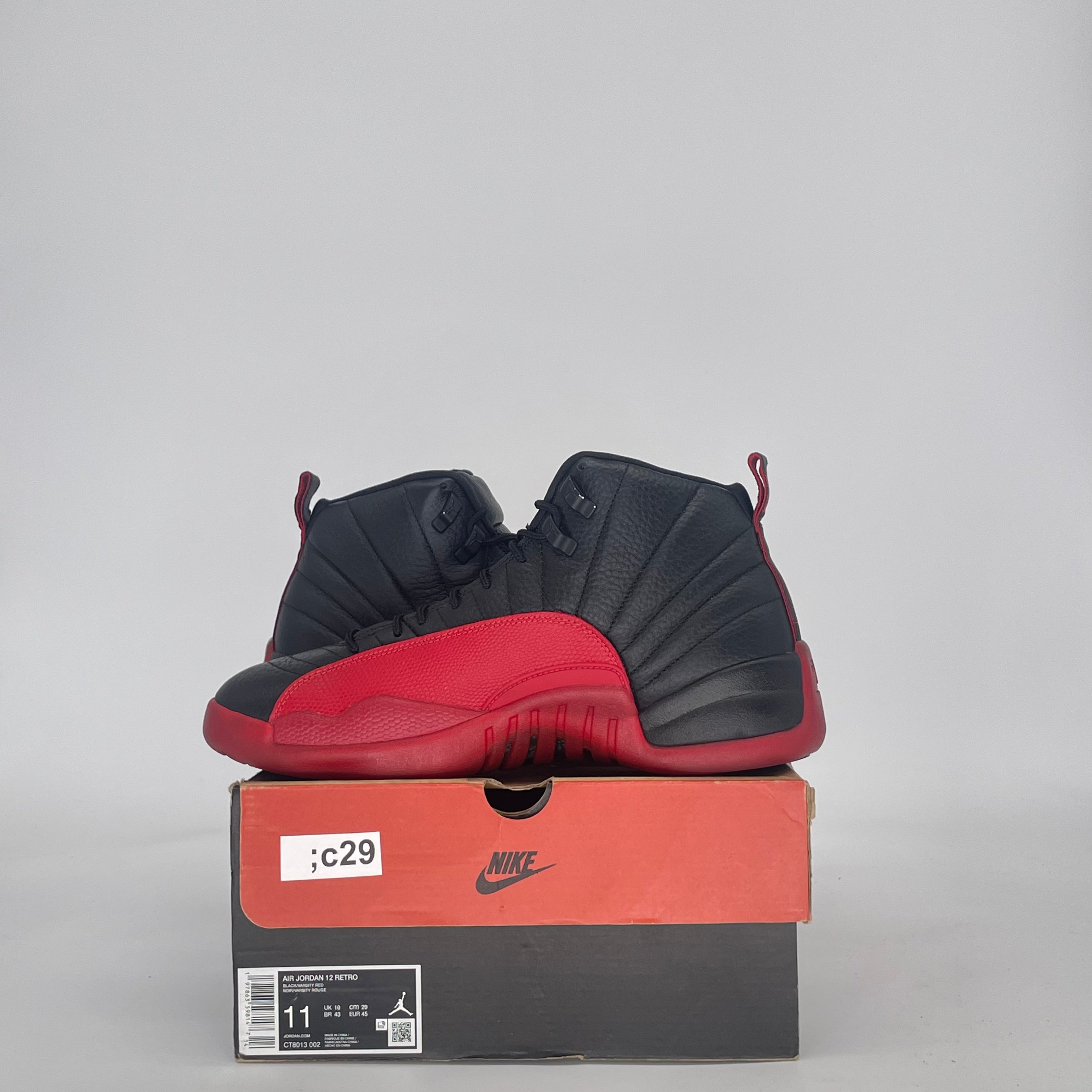 AIR JORDAN 12 FLU GAME CT8013-002 SIZE 11/12.5W