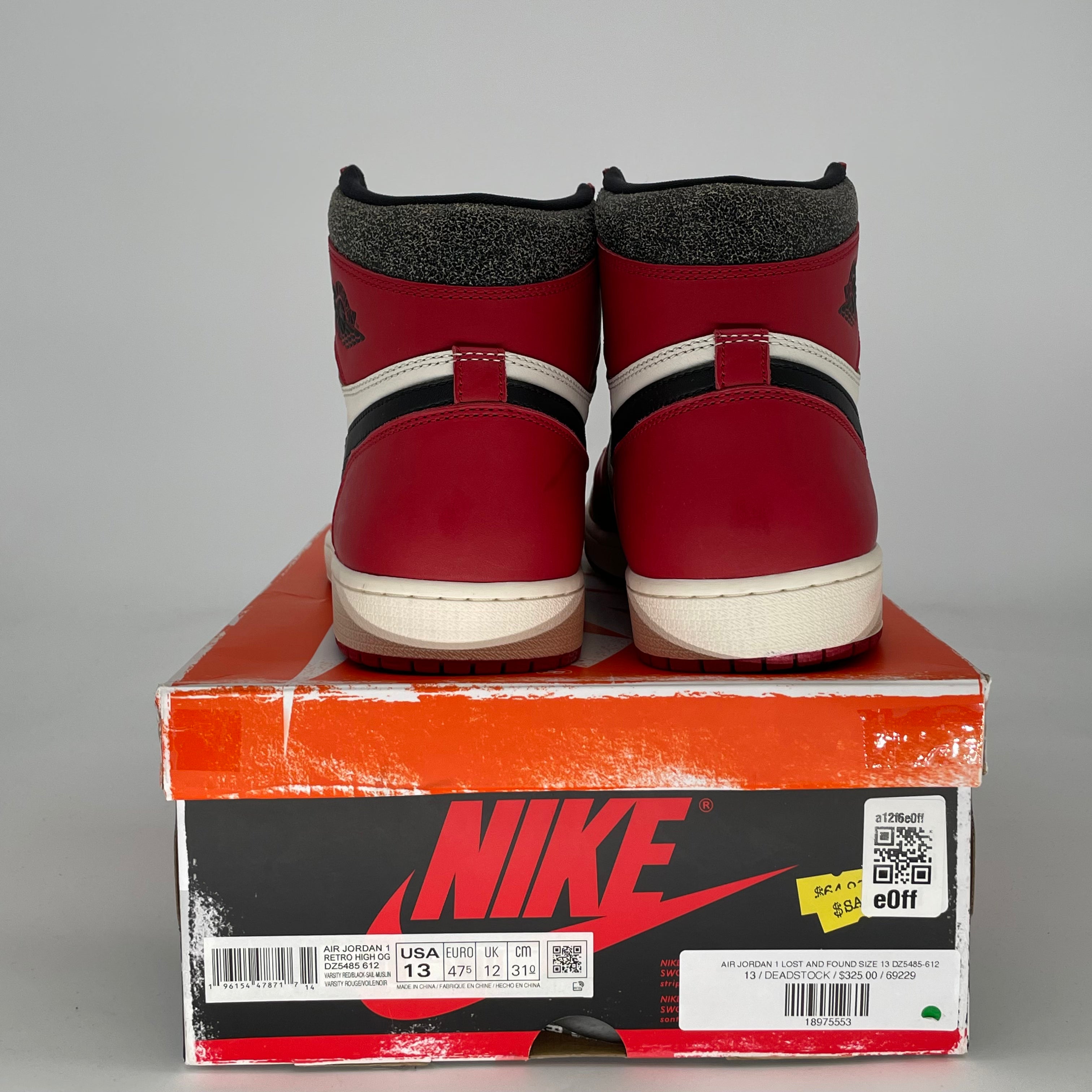 AIR JORDAN 1 CHICAGO LOST AND FOUND DZ5485-612 SIZE 13/14.5W