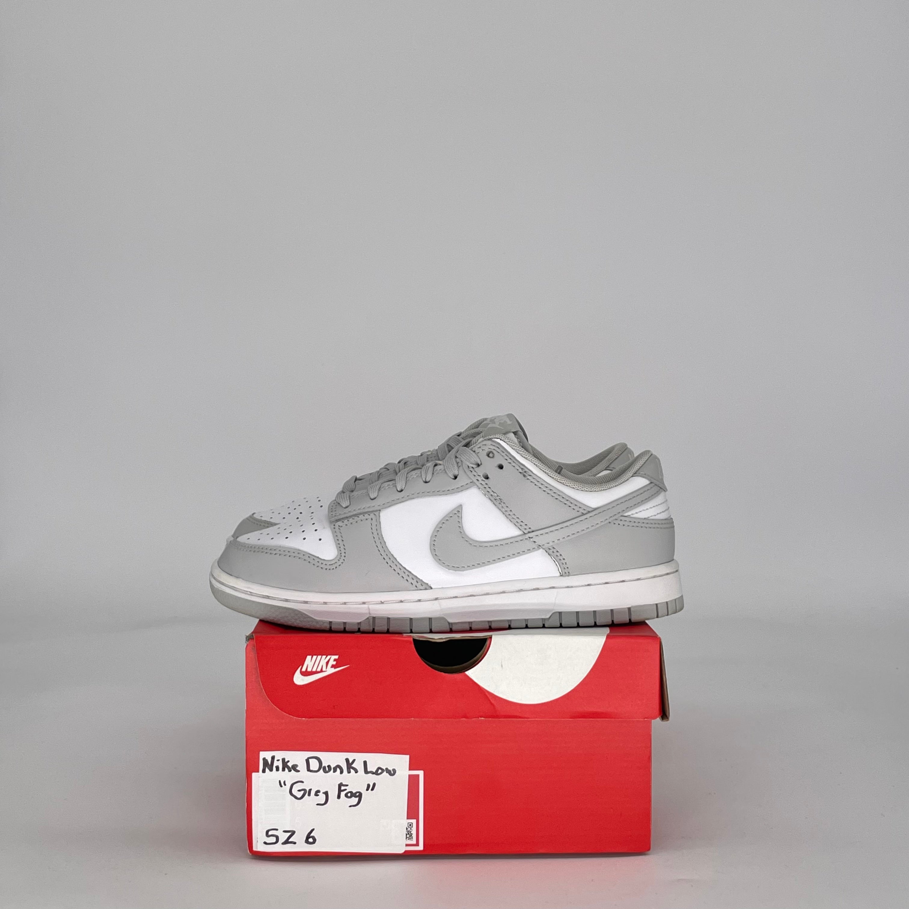 NIKE DUNK LOW GREY FOG DD1391-103 SIZE 6/7.5W GS