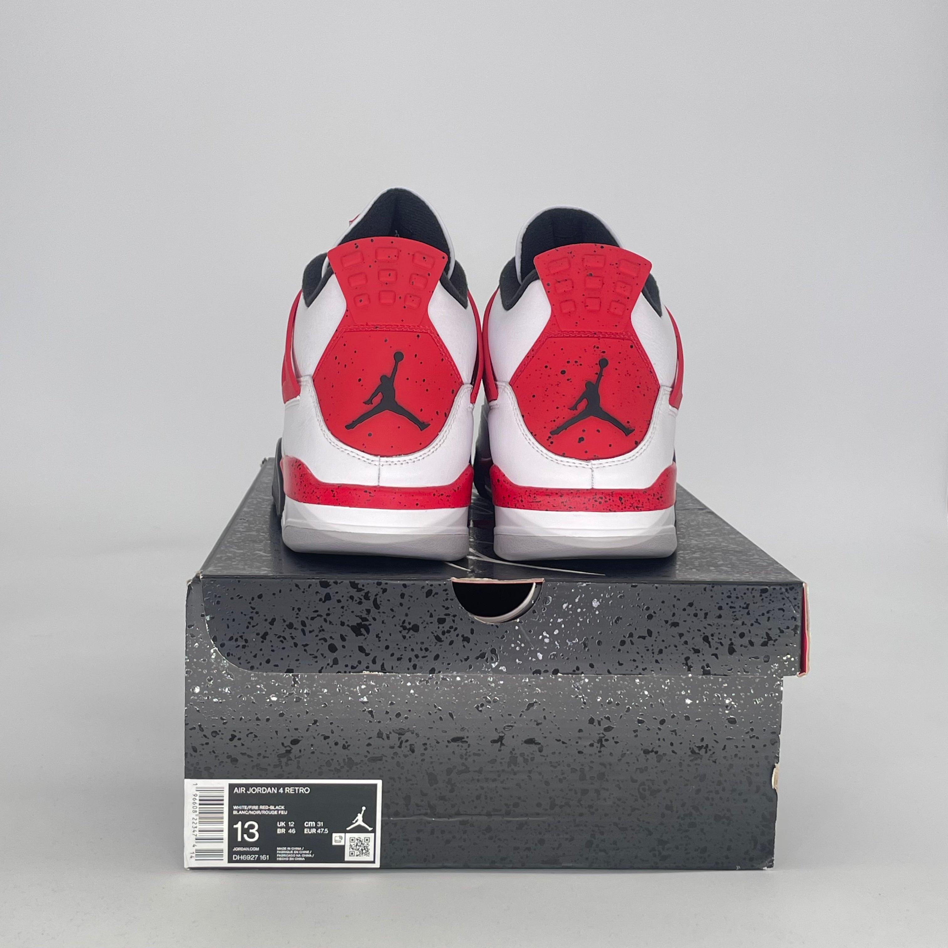 AIR JORDAN 4 RED CEMENT DH6927-161 SIZE 13/14.5W