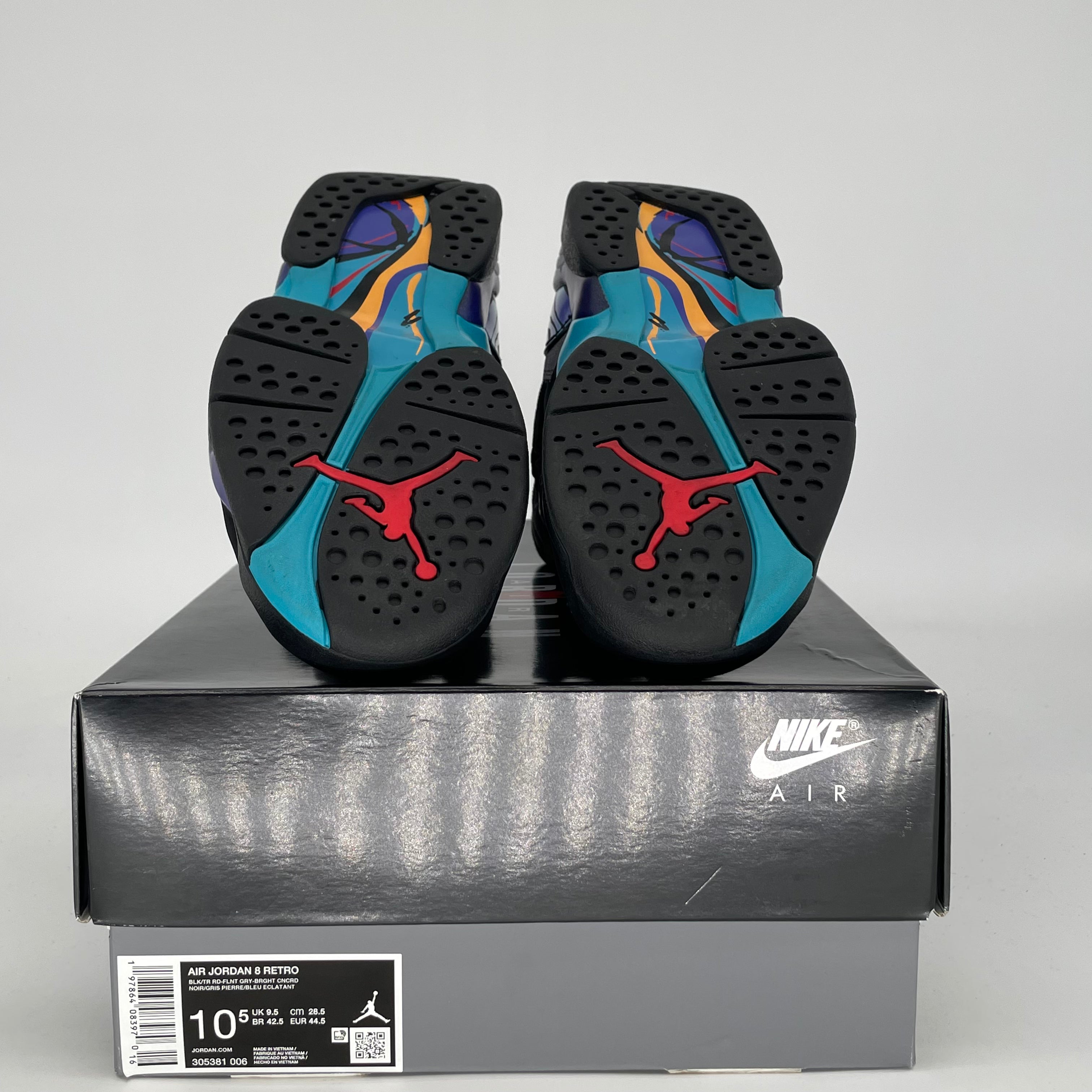 AIR JORDAN 8 AQUA 305381-006 SIZE 10.5/12W