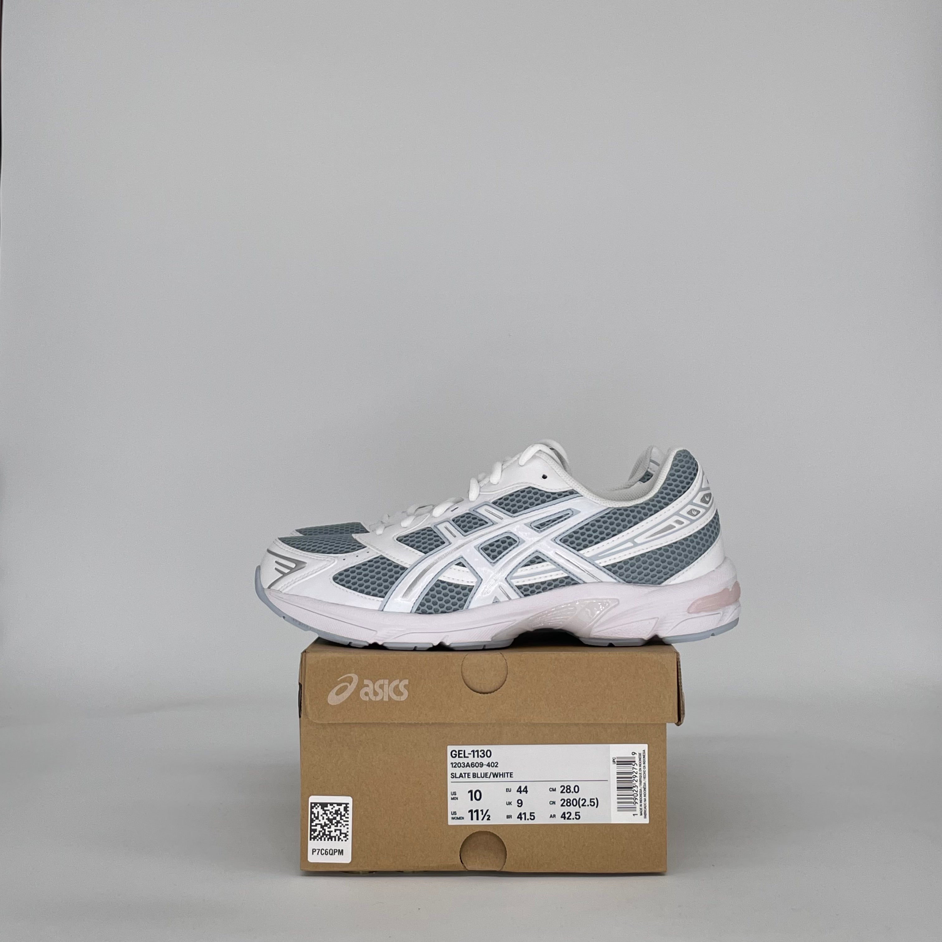 ASICS GEL-1130 SLATE BLUE/WHITE 1203A609-402 SIZE 10/11.5W