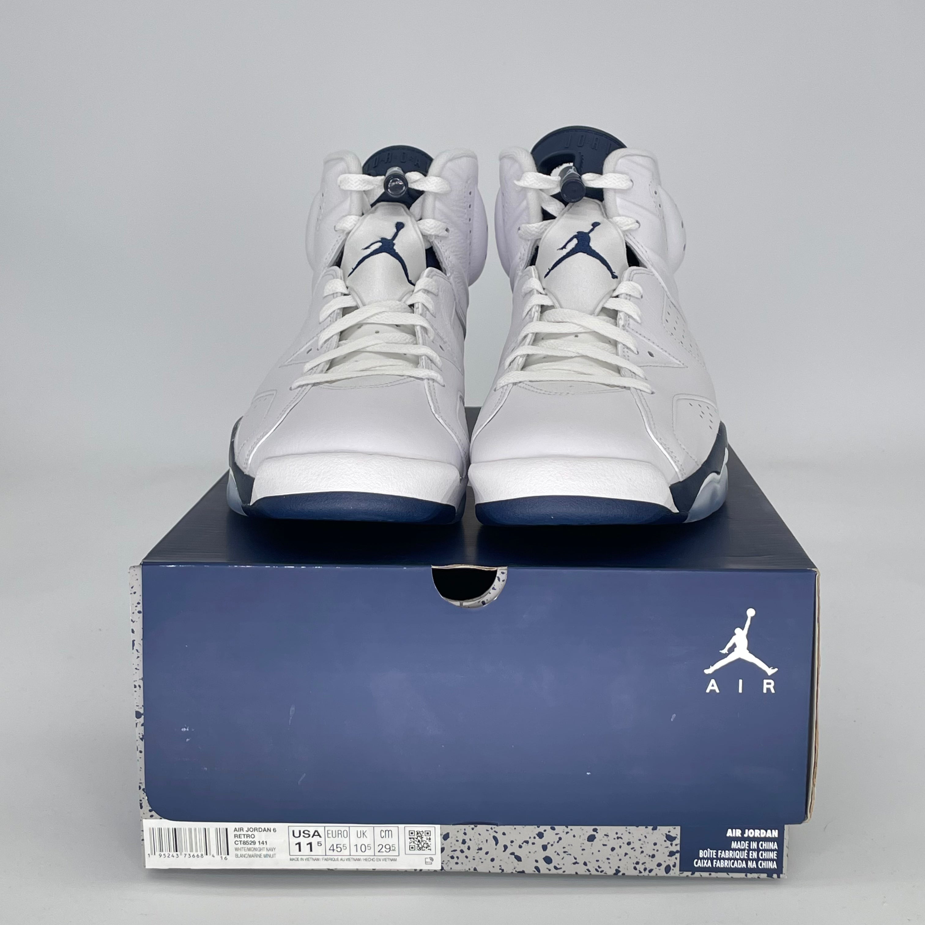 AIR JORDAN 6 MIDNIGHT NAVY CT8529-141 SIZE 11.5/13W