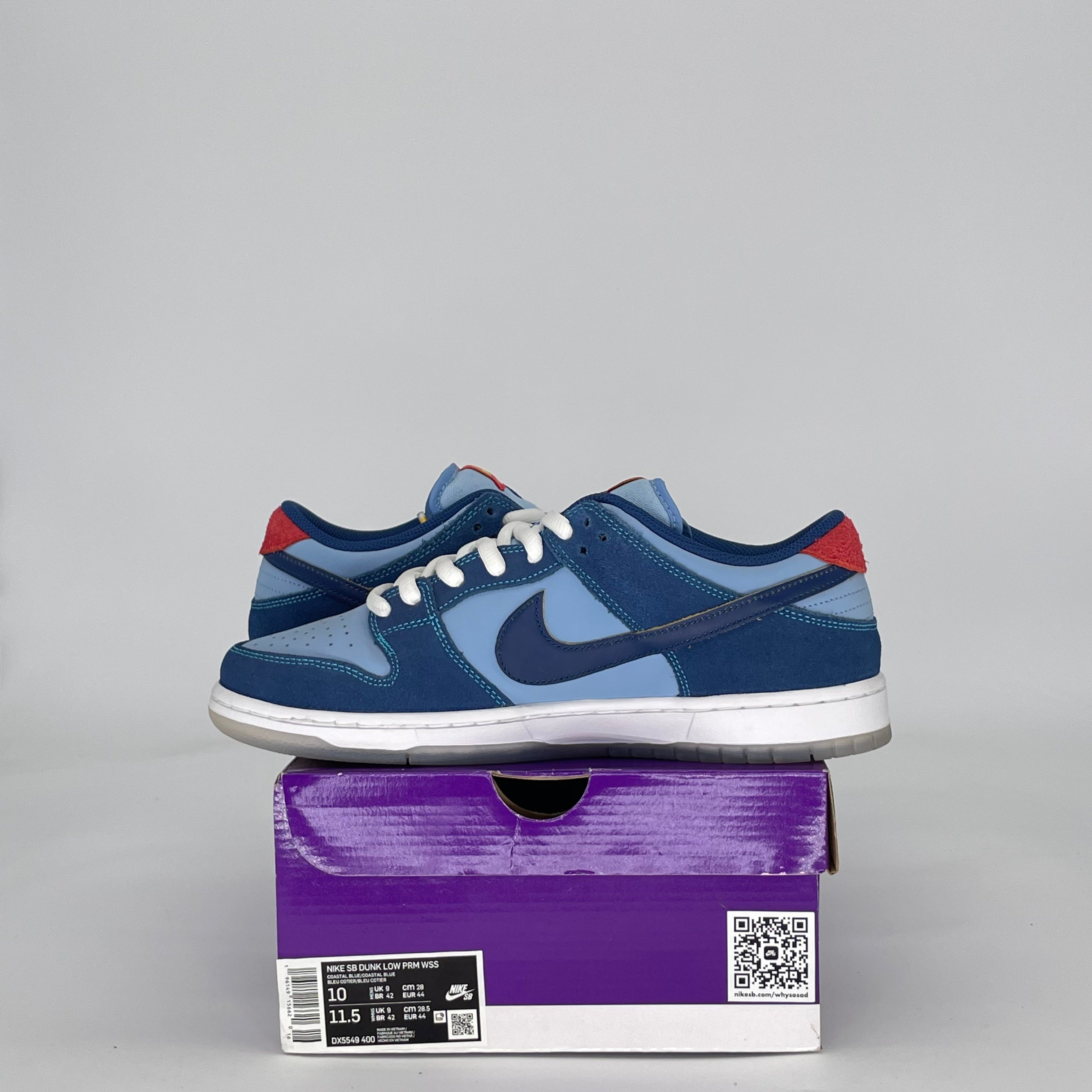 NIKE SB DUNK LOW PRO WHY SO SAD? DX5549-400 SIZE 10/11.5W