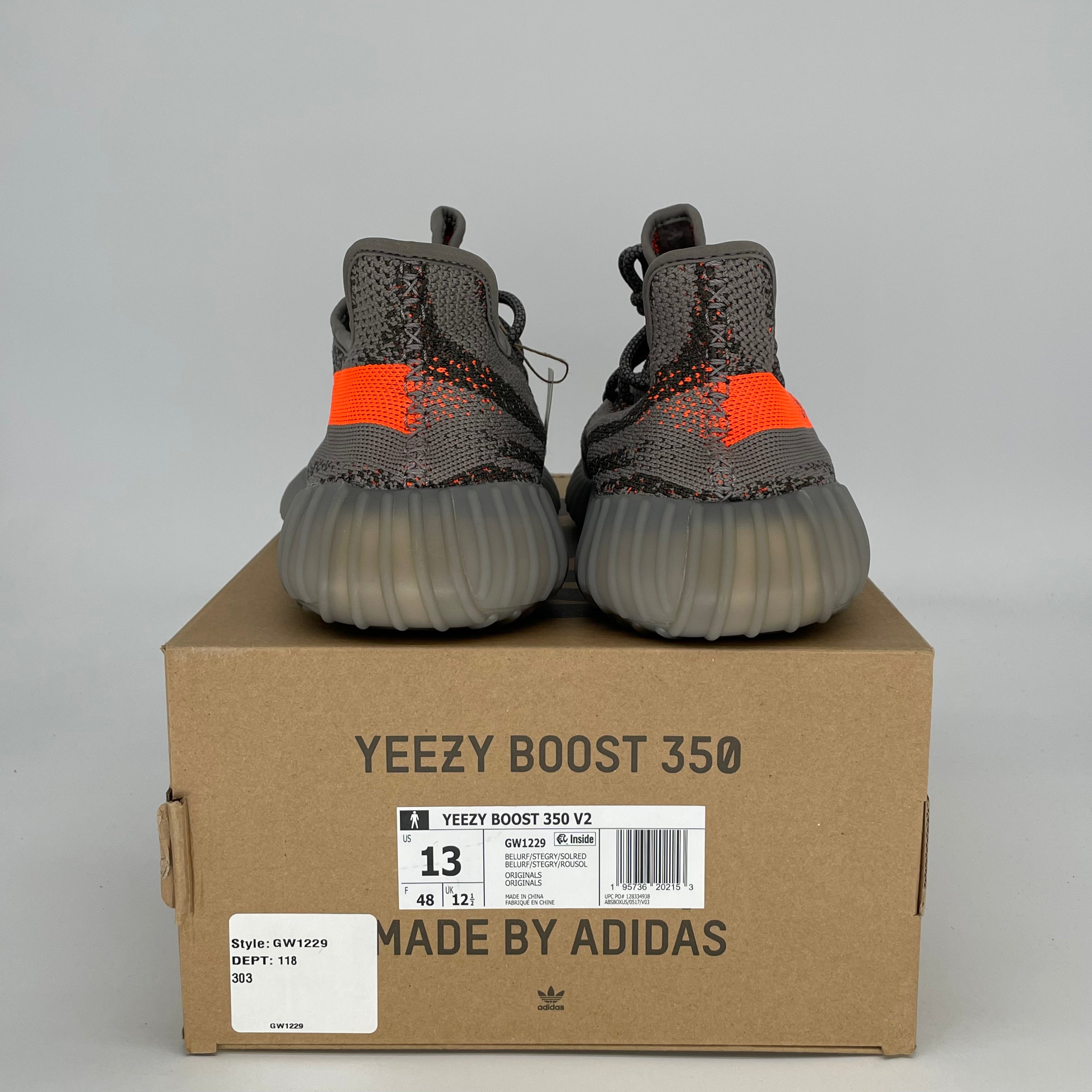 ADIDAS YEEZY 350 V2 BELUGA REFLECTIVE GW1229 SIZE 13/14.5W