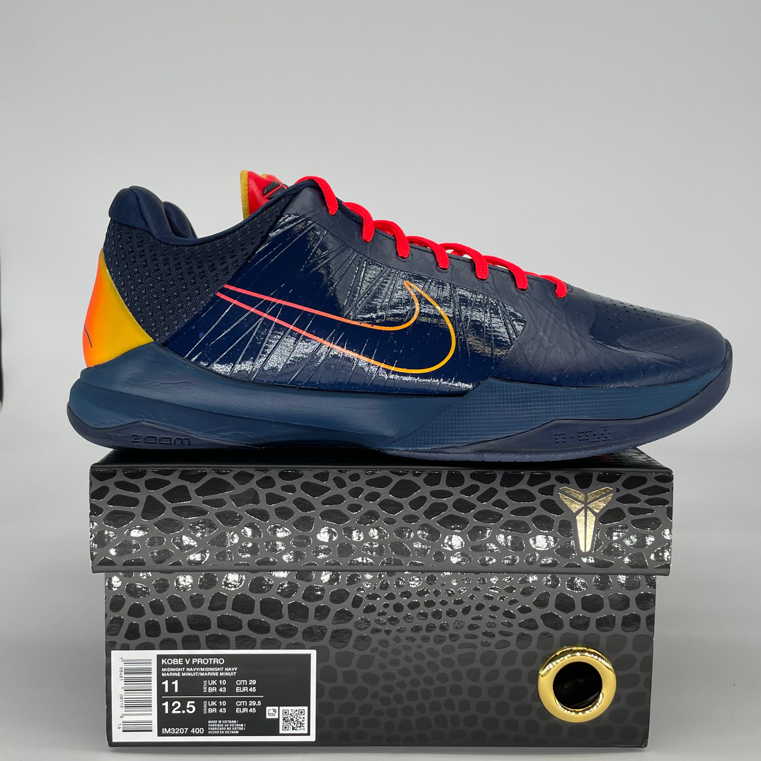 NIKE KOBE 5 PROTRO CAITLIN CLARK INDIANA FEVER IM3207-400 SIZE 11/12.5W