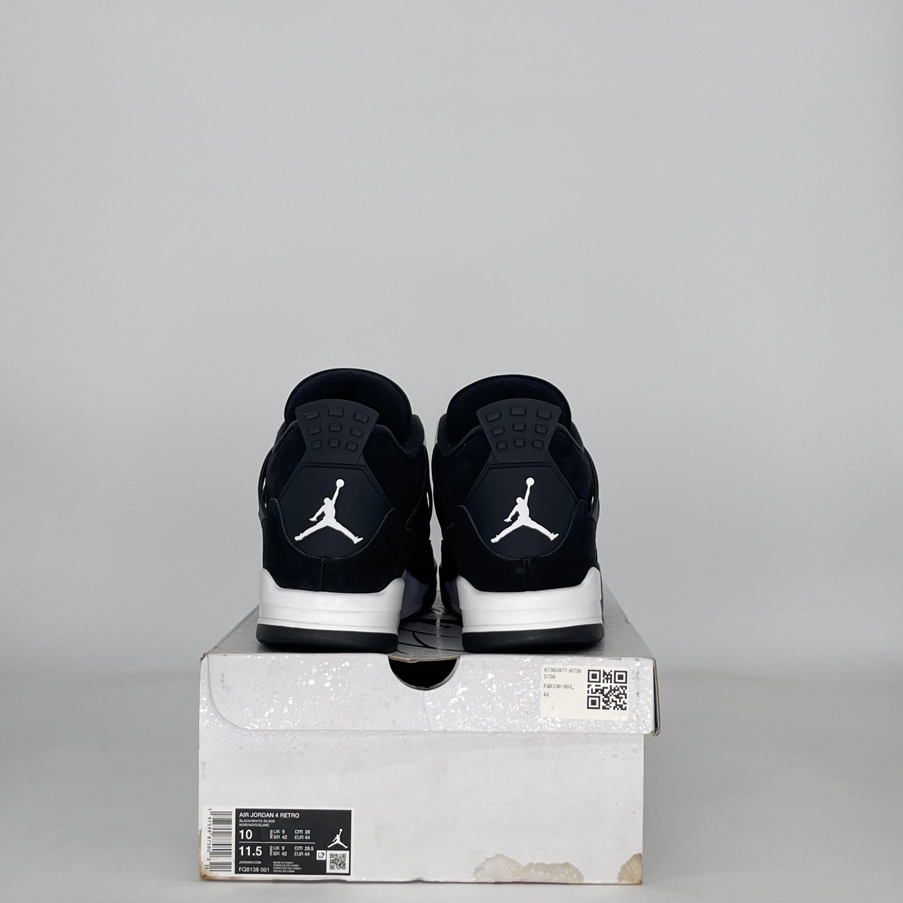 AIR JORDAN 4 WHITE THUNDER FQ8138-001 SIZE 10/11.5W