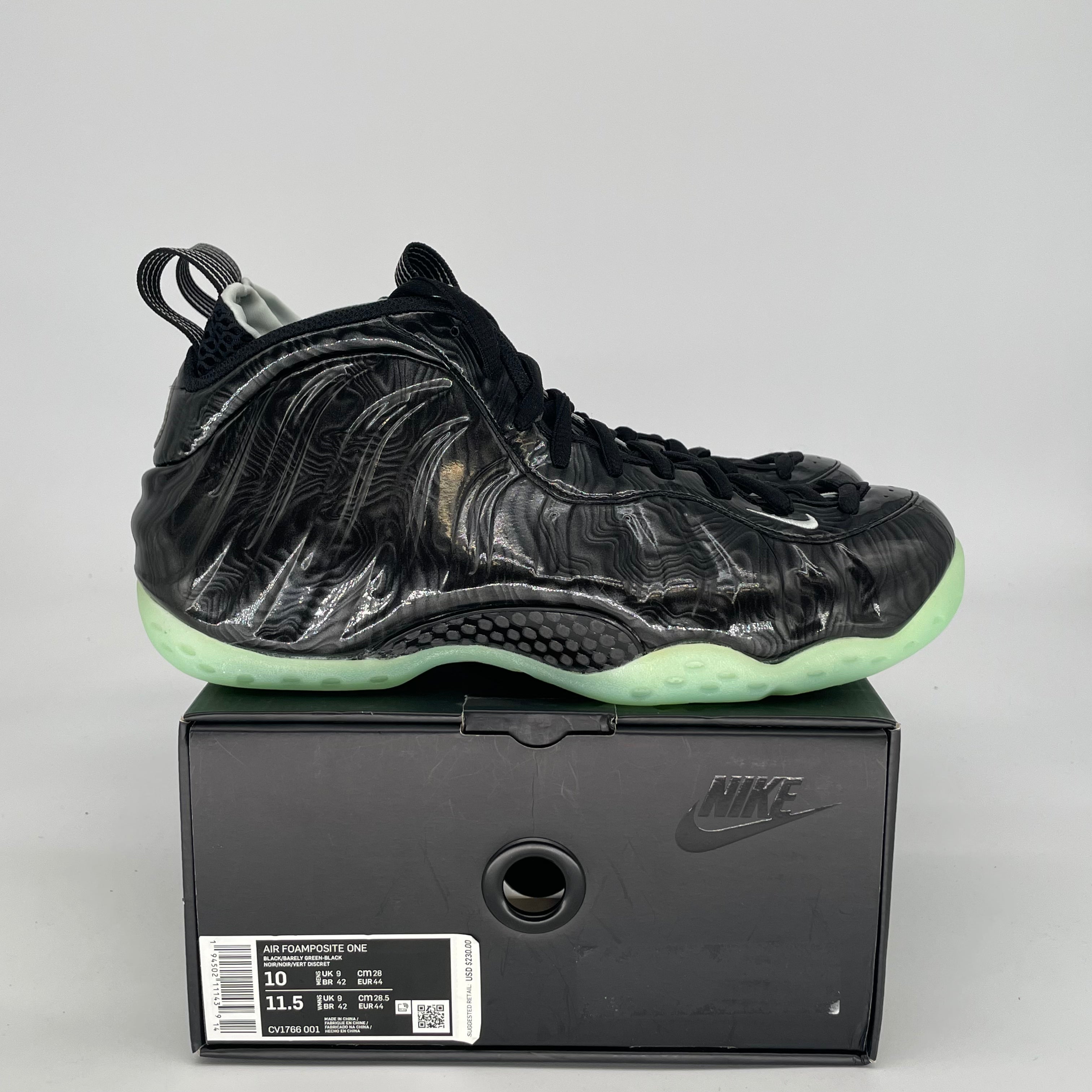 NIKE AIR FOAMPOSITE ONE ALL STAR CV1766-001 SIZE 10/11.5W