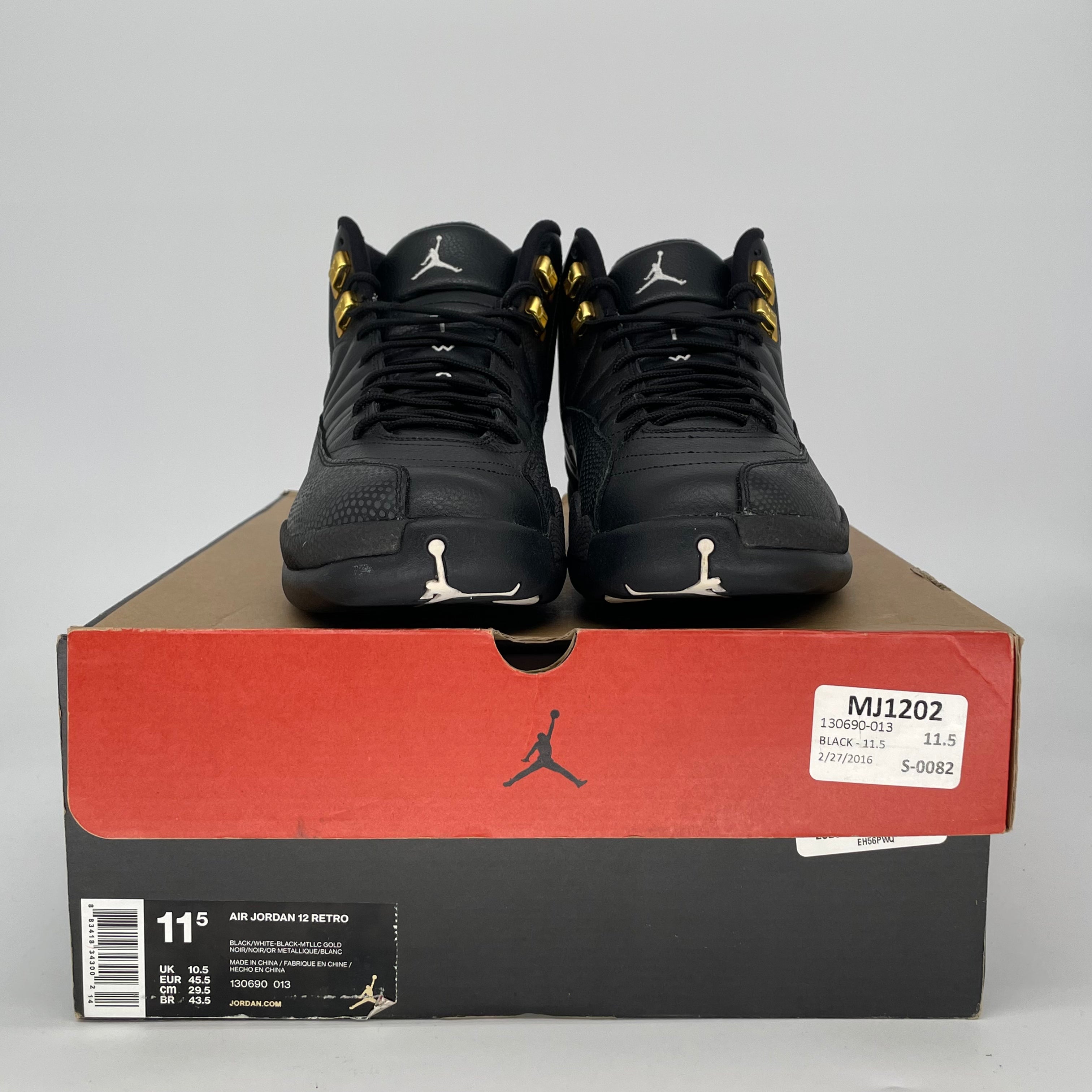 AIR JORDAN 12 THE MASTER 130690-013 SIZE 11.5/13W