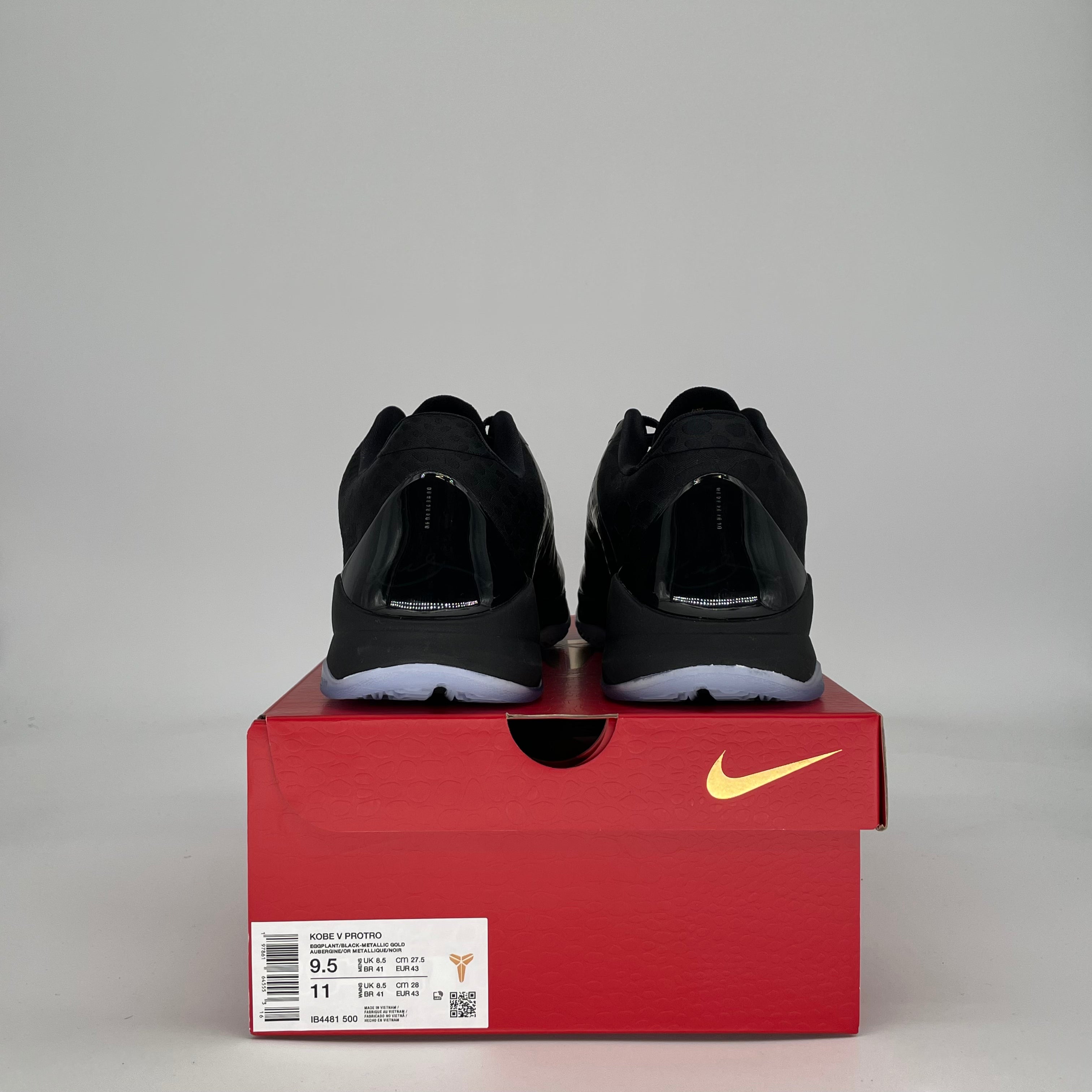 NIKE KOBE 5 PROTRO YEAR OF THE SNAKE EGGPLANT IB4481-500 SIZE 9.5/11W
