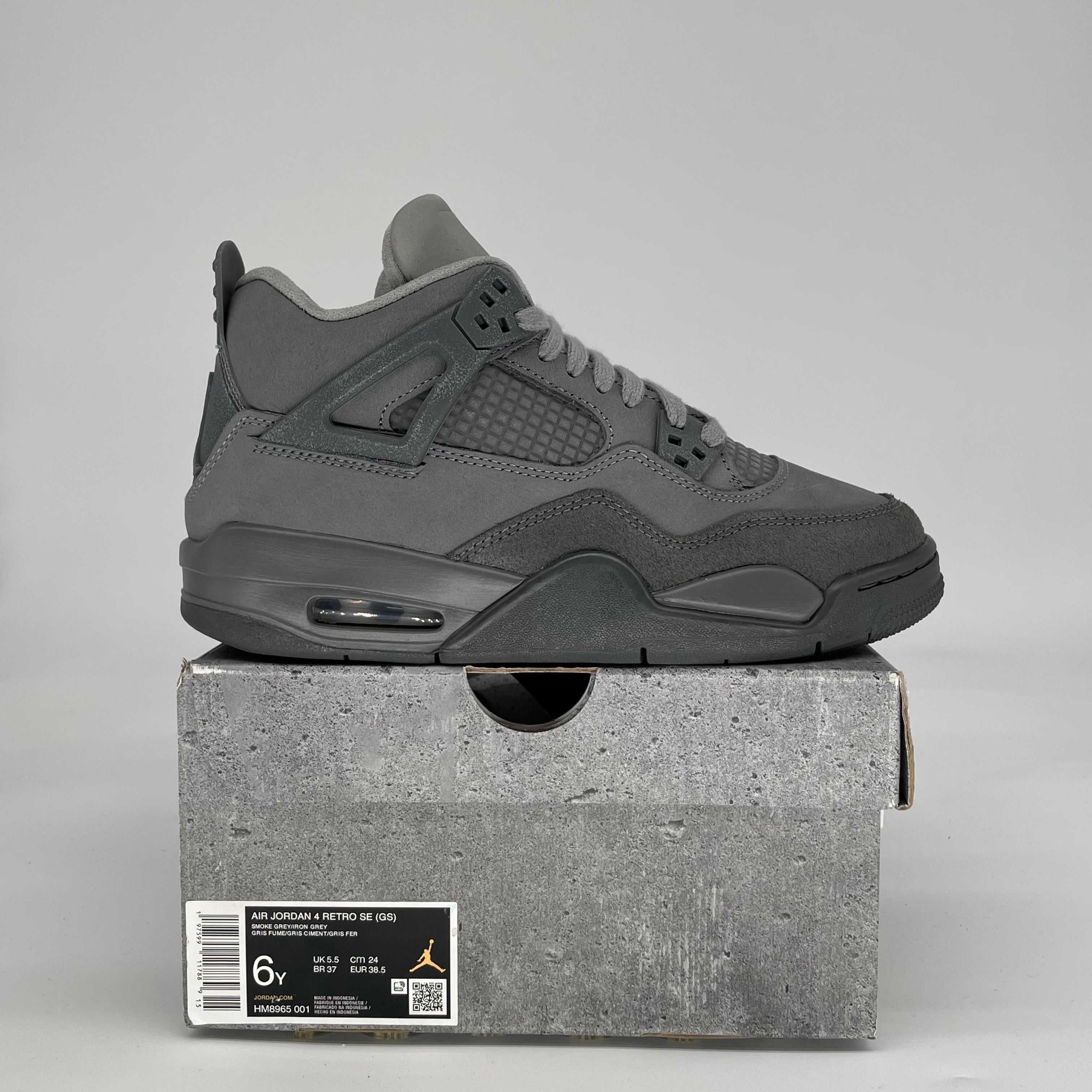 AIR JORDAN 4 PARIS OLYMPICS WET CEMENT HM8965-001 SIZE 6/7.5W