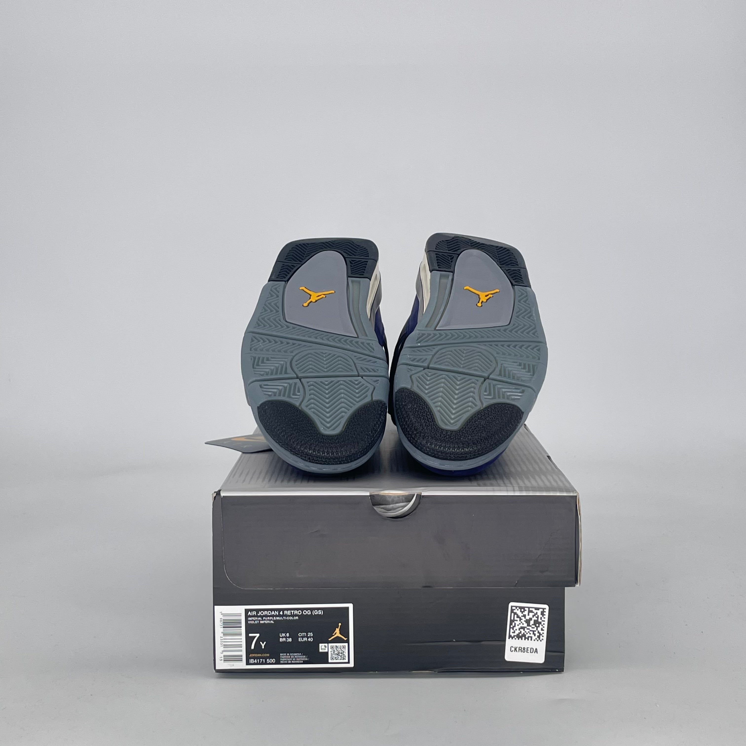 AIR JORDAN 4 LAKERS IB4171-500 SIZE 7/8.5W GS