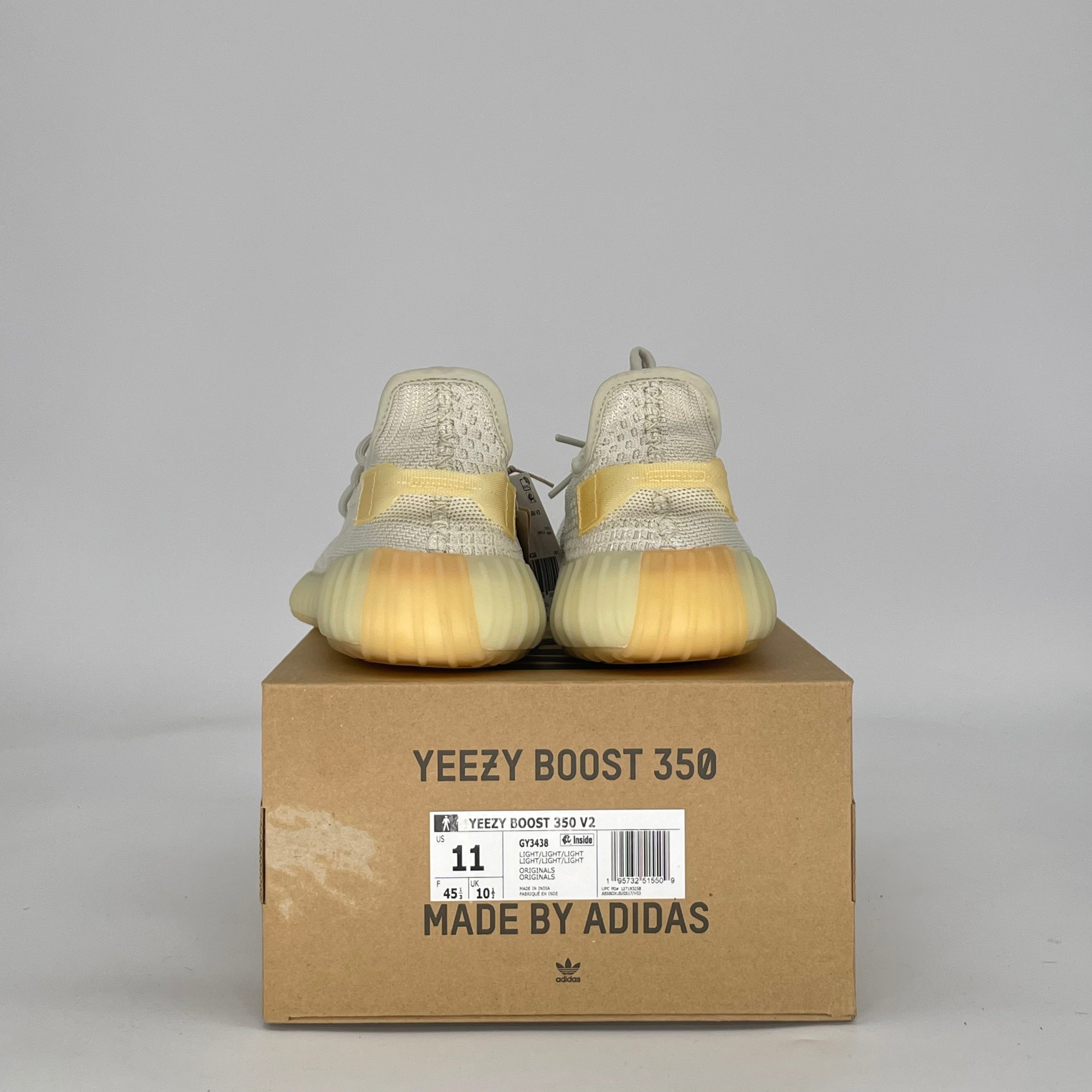 ADIDAS YEEZY BOOST 350 V2 LIGHT GY3438 SIZE 11/12.5W