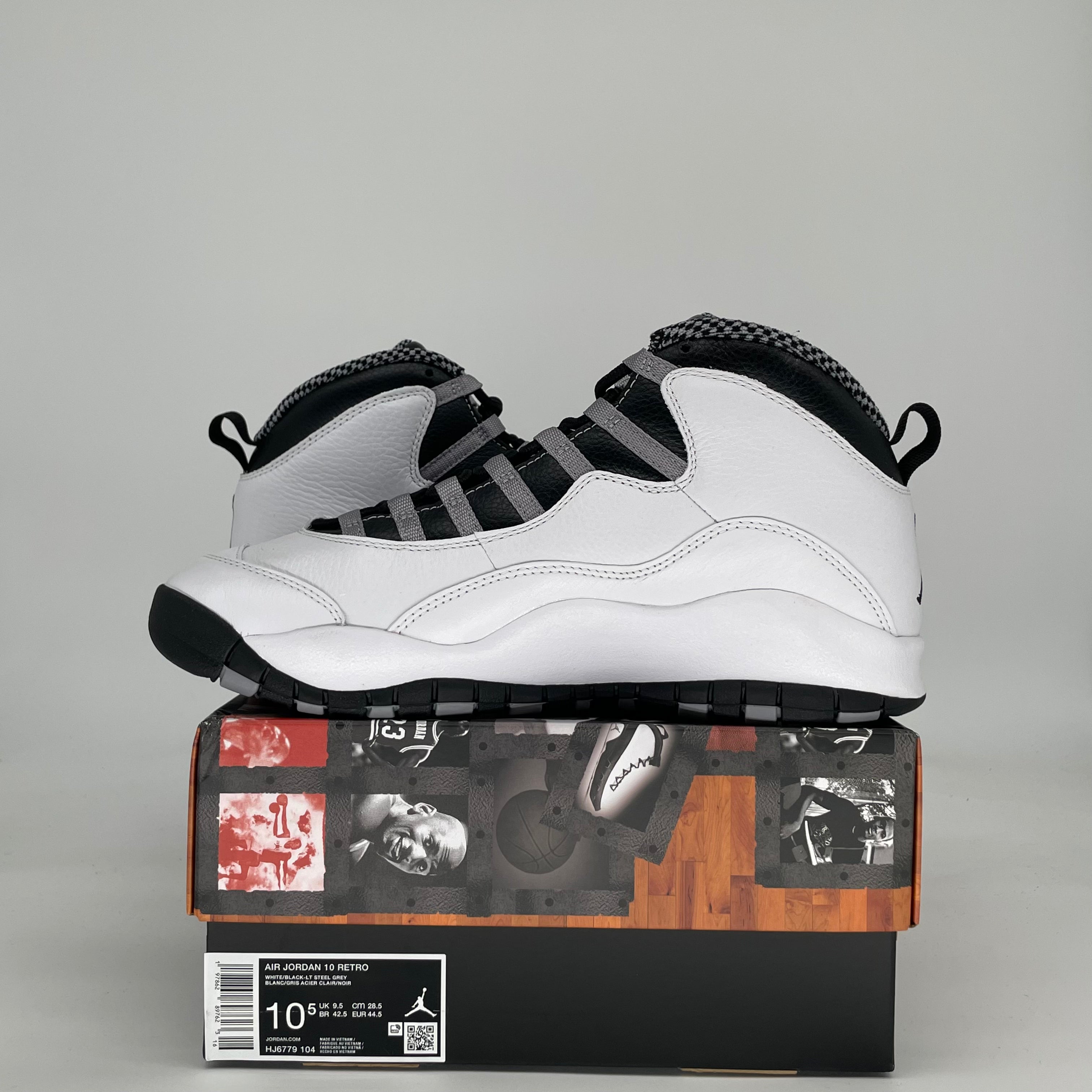 AIR JORDAN 10 STEEL HJ6779-104 SIZE 10.5/12W
