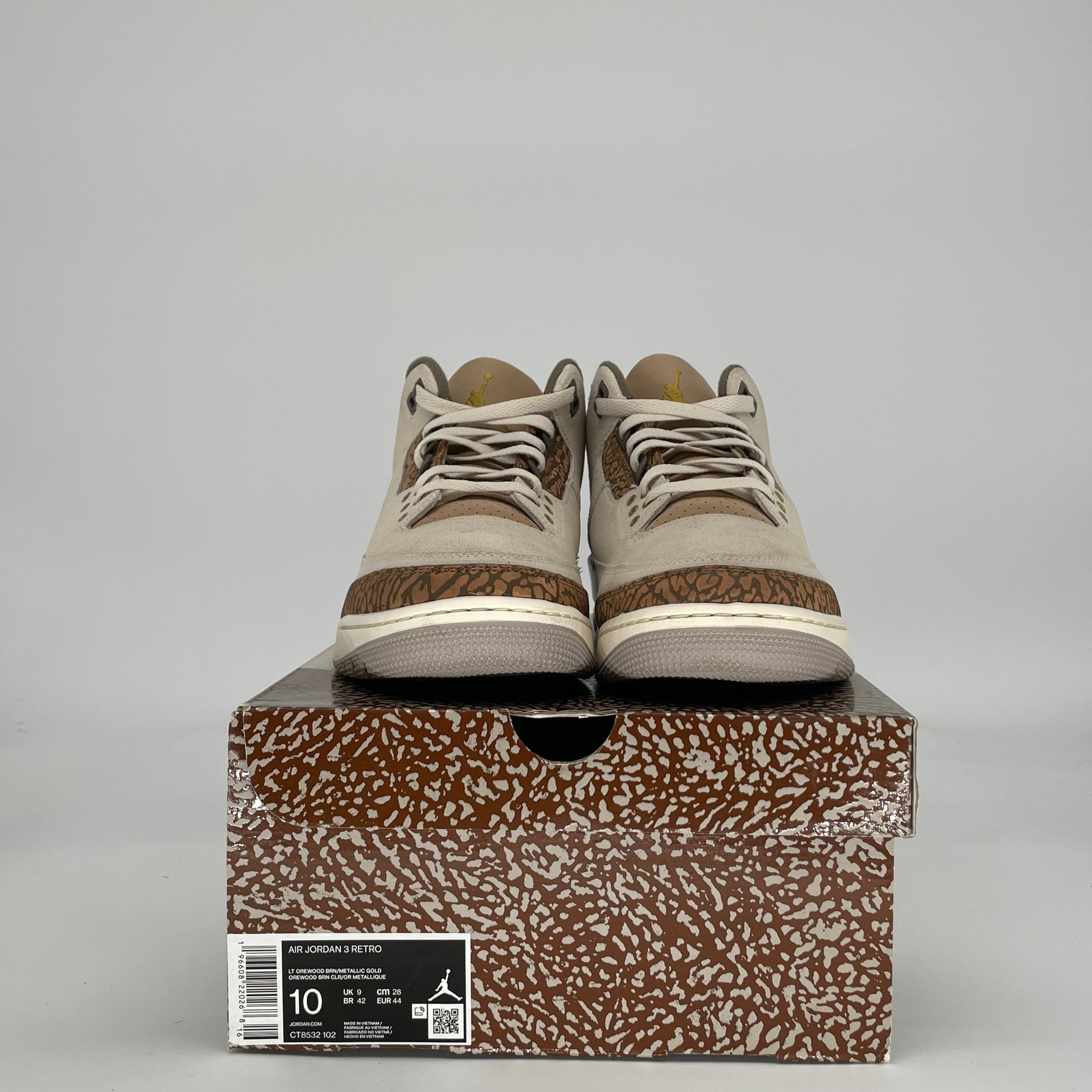 AIR JORDAN 3 PALOMINO CT8532-102 SIZE 10/11.5W