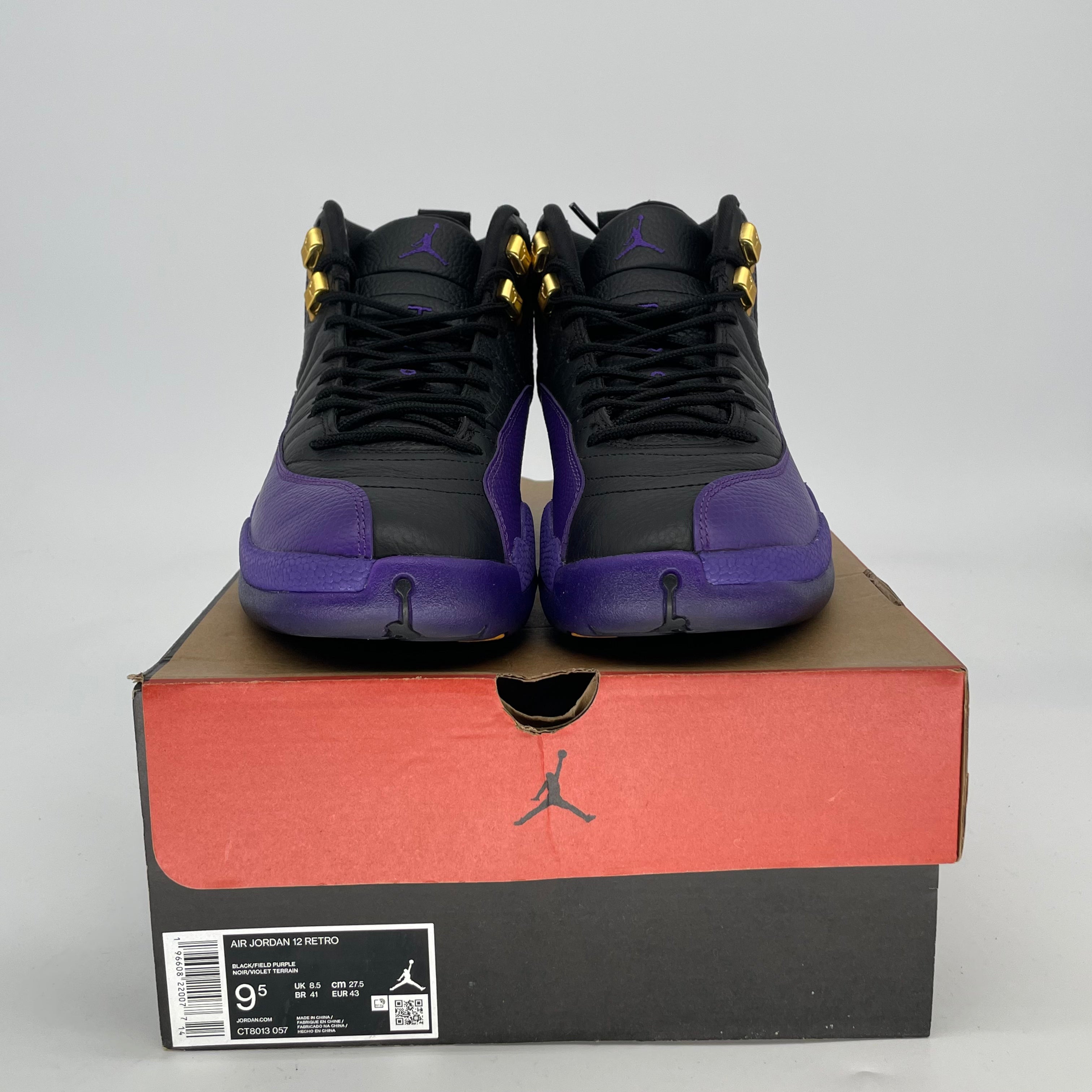 AIR JORDAN 12 FIELD PURPLE CT8013-057 SIZE 9.5/11W