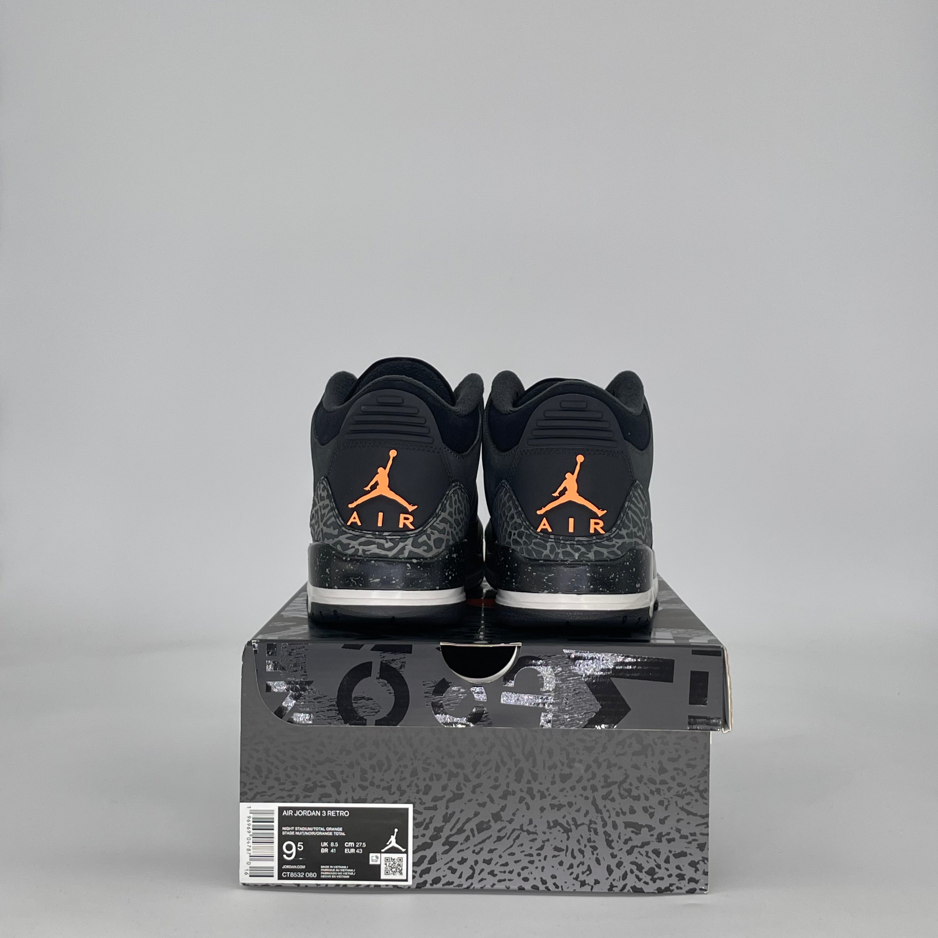AIR JORDAN 3 FEAR PACK (2023) CT8532-080 SIZE 9.5/11W