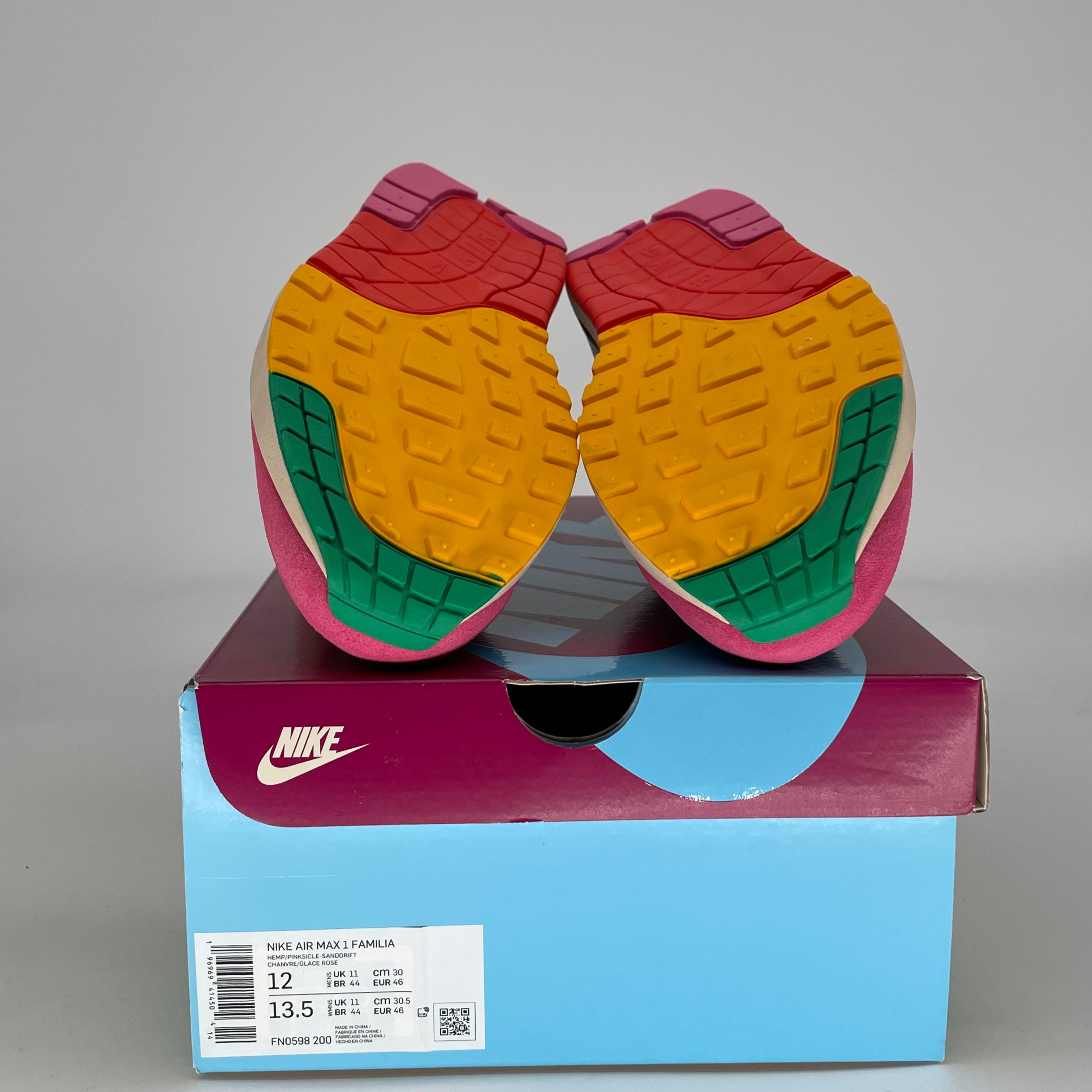 NIKE AIR MAX 1 FAMILIA FN0598-200 SIZE 12/13.5W