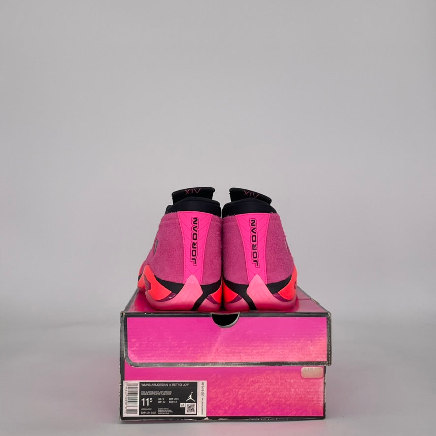 AIR JORDAN 14 LOW SHOCKING PINK DH4121-600 SIZE 10/11.5W