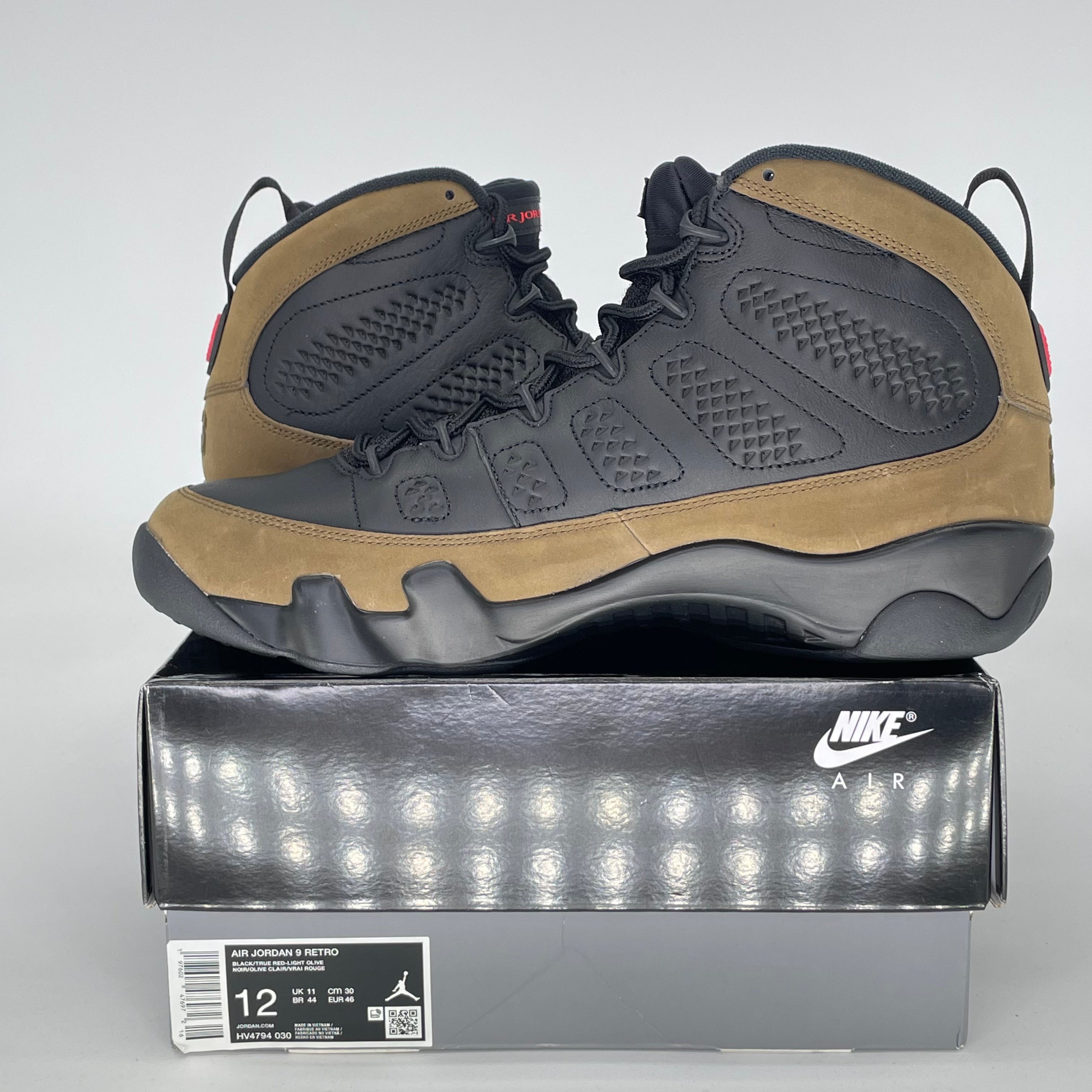 AIR JORDAN 9 OLIVE HV4794-030 SIZE 12/13.5W