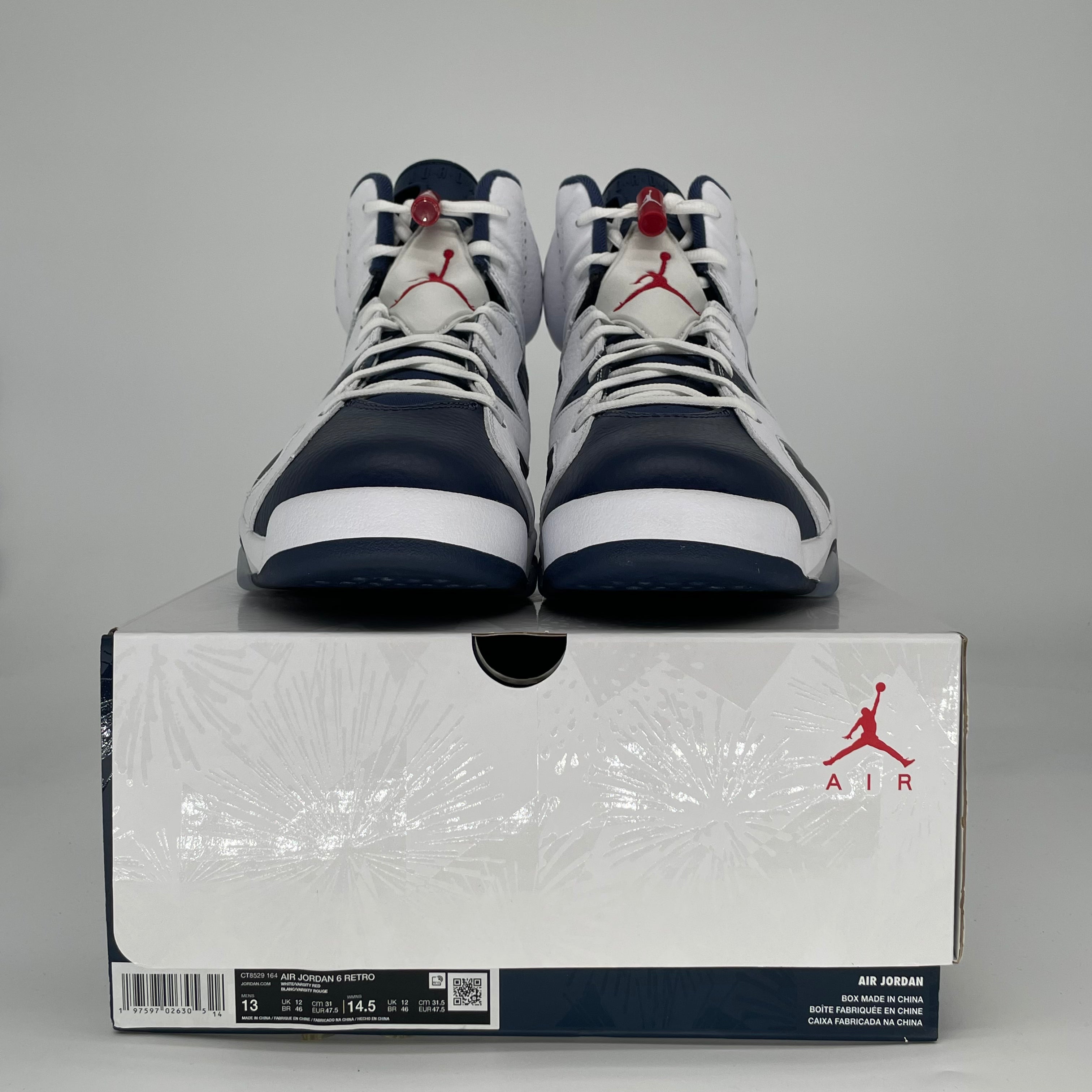AIR JORDAN 6 OLYMPIC CT8529-164 SIZE 13/14.5W