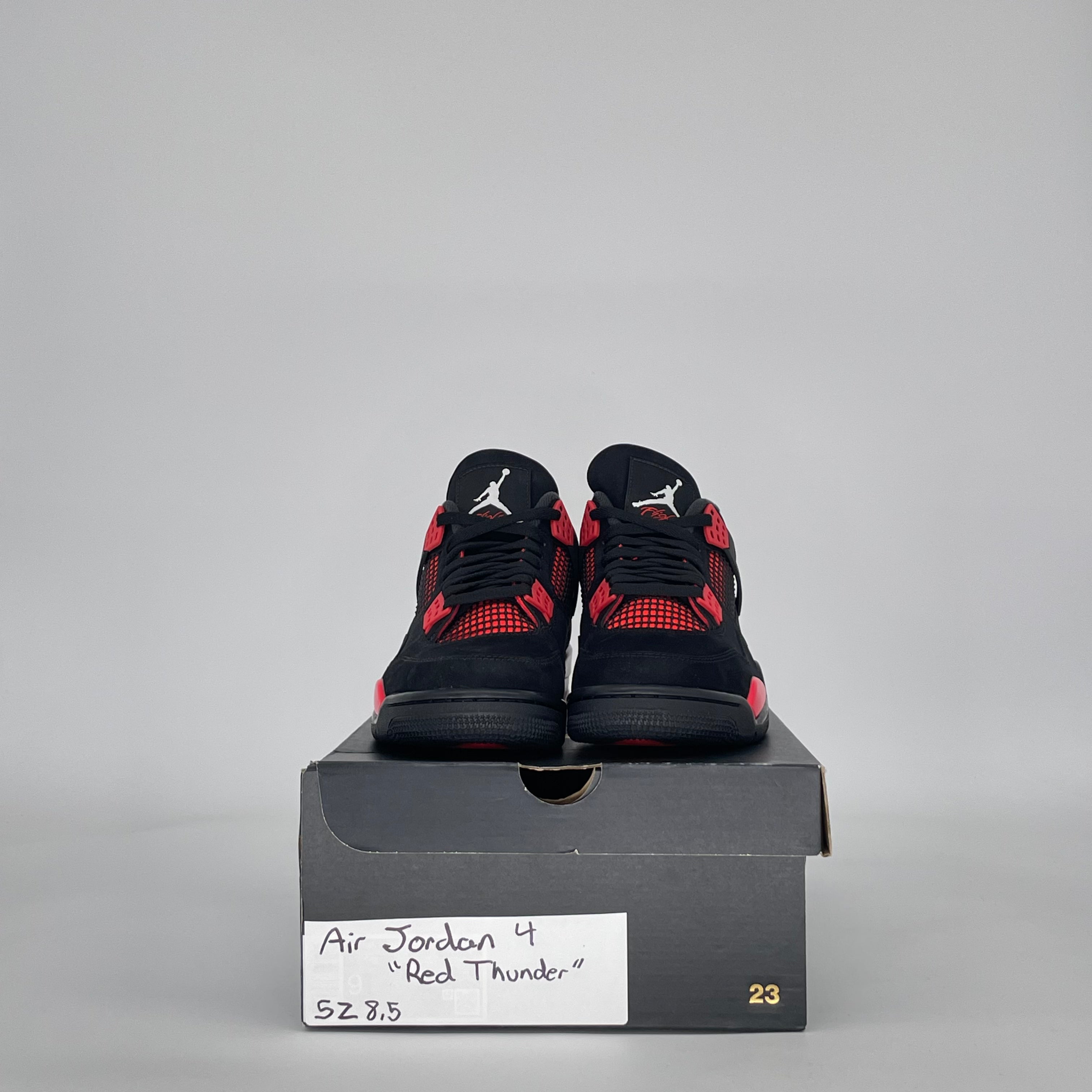 AIR JORDAN 4 RED THUNDER CT8527-016 SIZE 8.5/10W