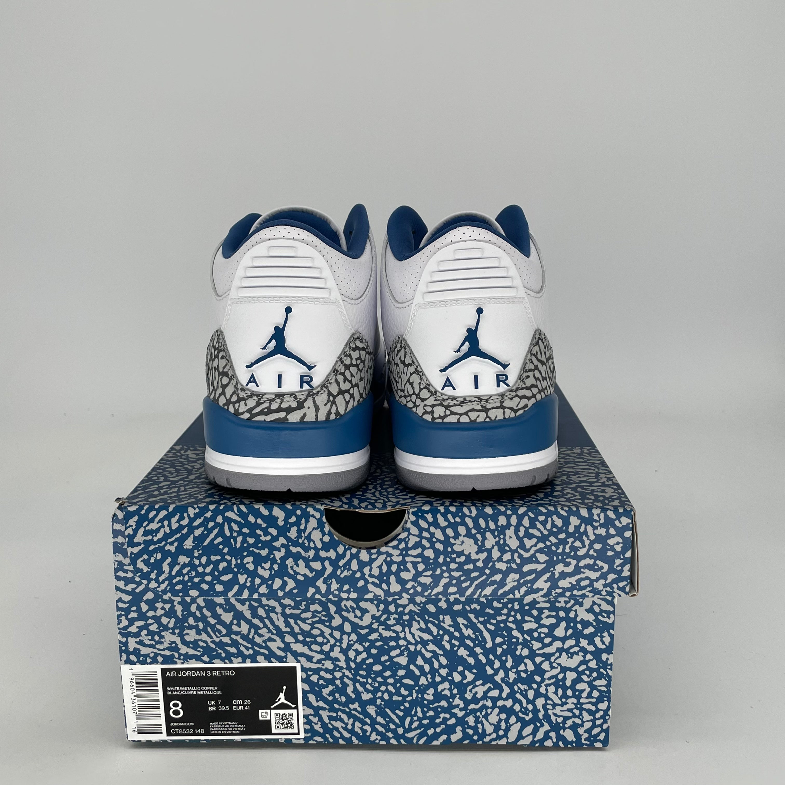 AIR JORDAN 3 WIZARDS CT8532-148 SIZE 8/9.5W