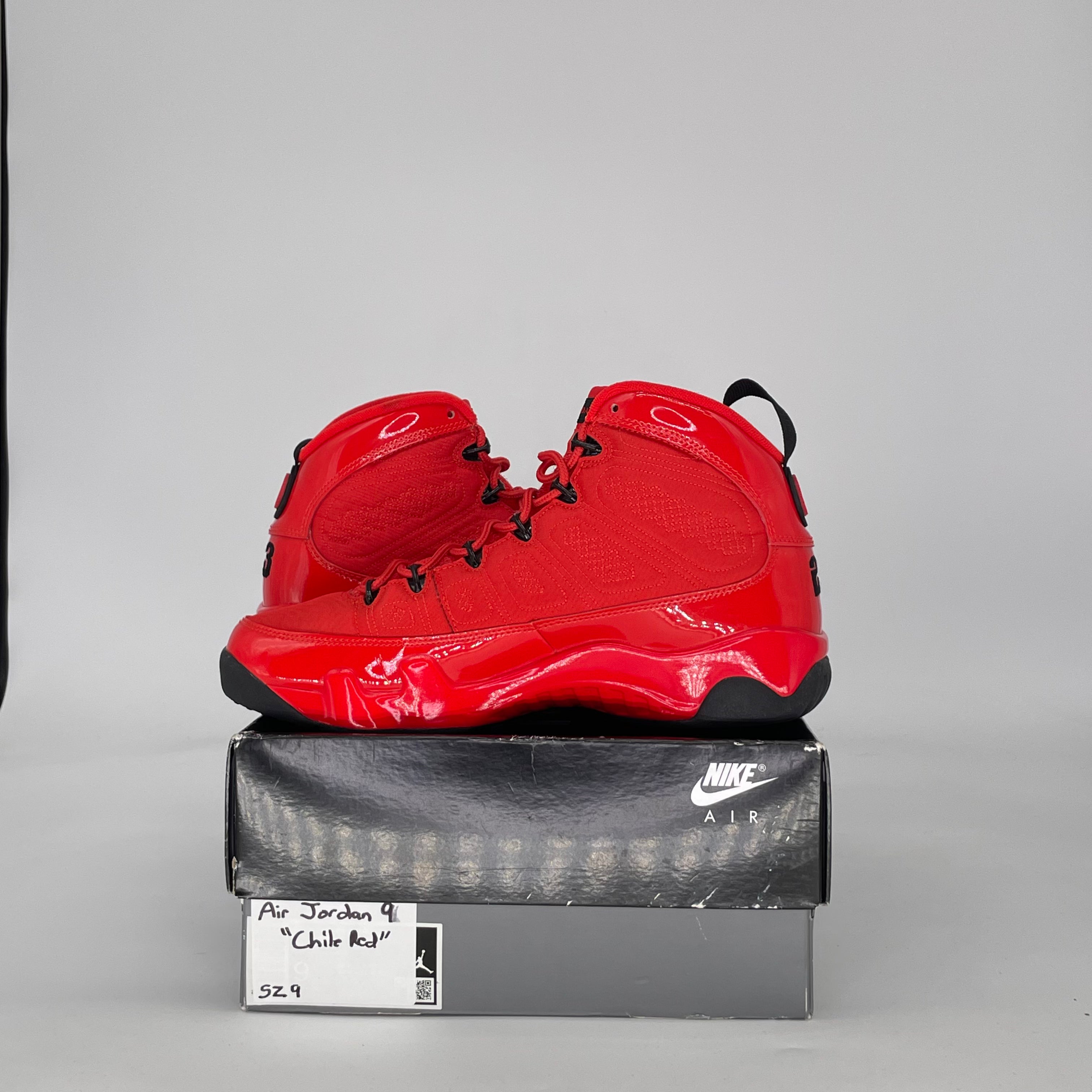 AIR JORDAN 9 CHILE RED CT8019-600 SIZE 9/10.5W