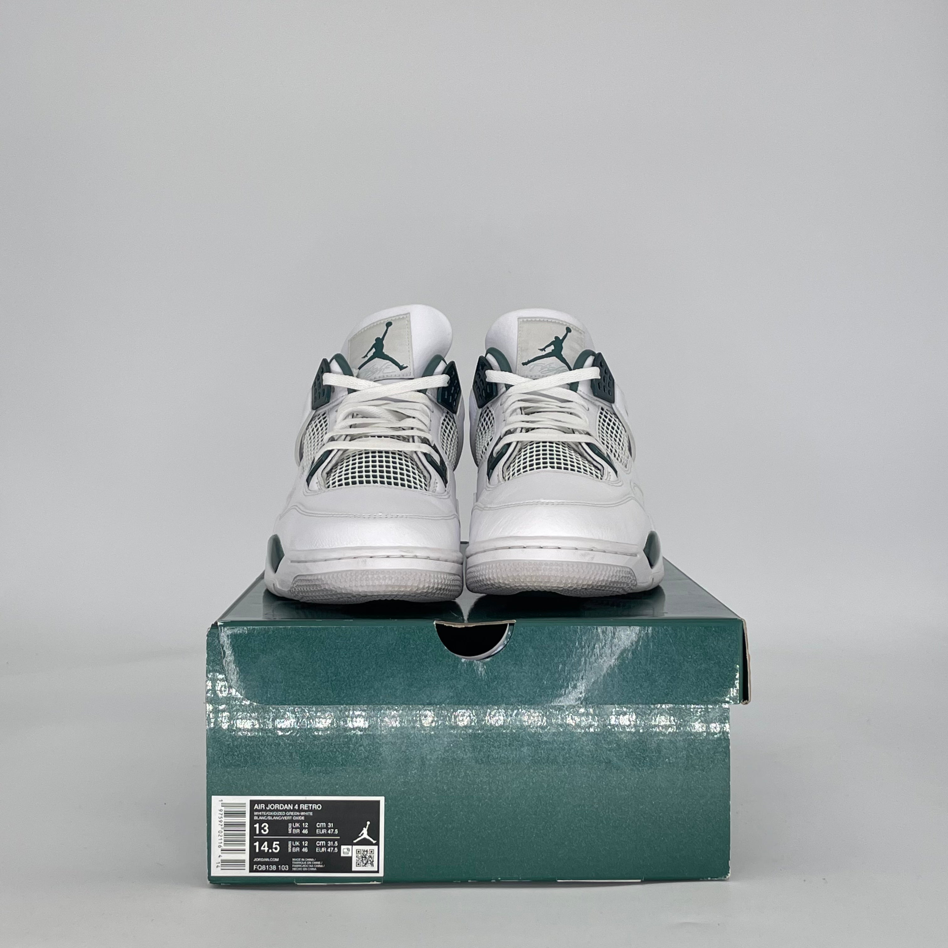 AIR JORDAN 4 OXIDIZED GREEN FQ8138-103 SIZE 13/14.5W