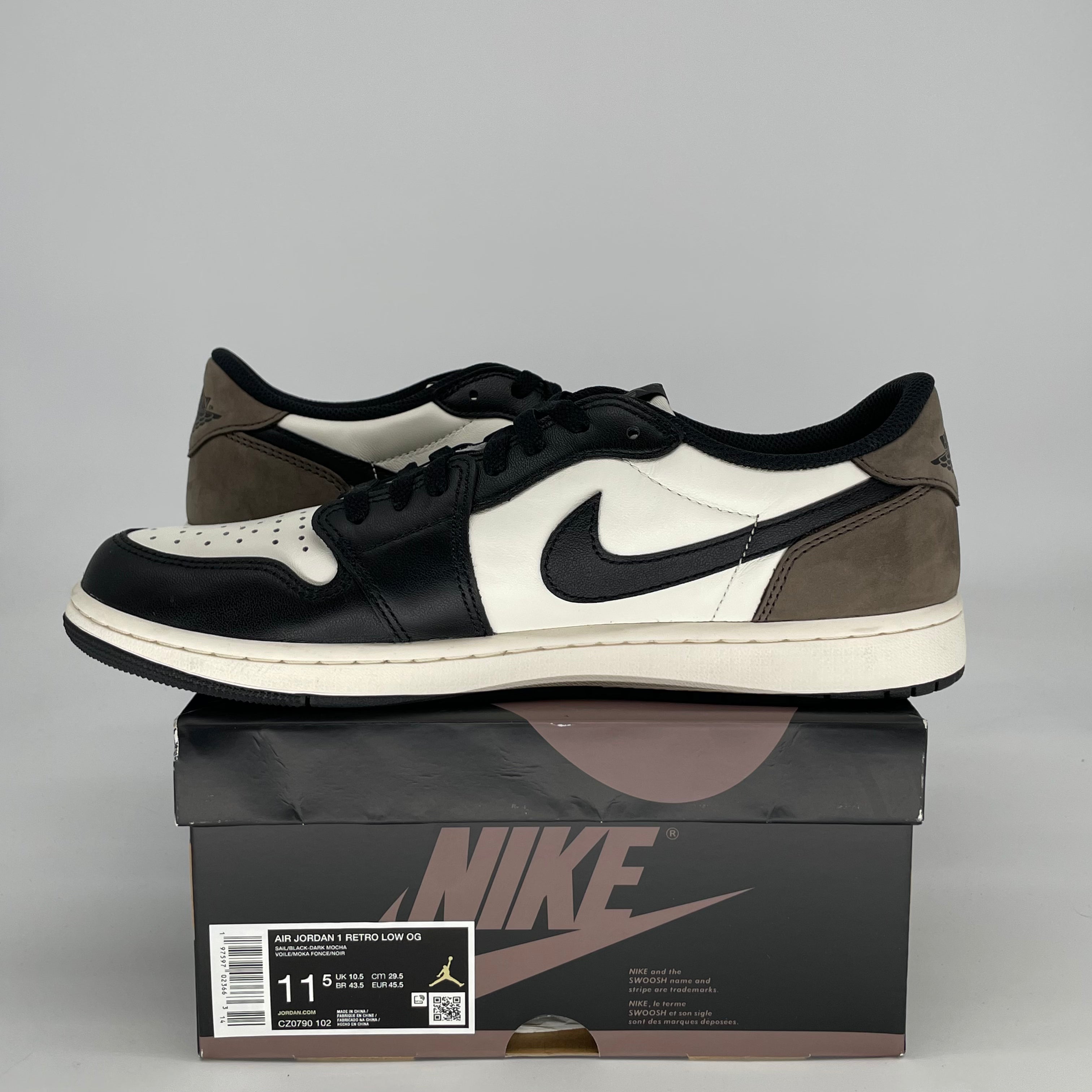 AIR JORDAN 1 LOW MOCHA CZ0790-102 SIZE 11.5/13W