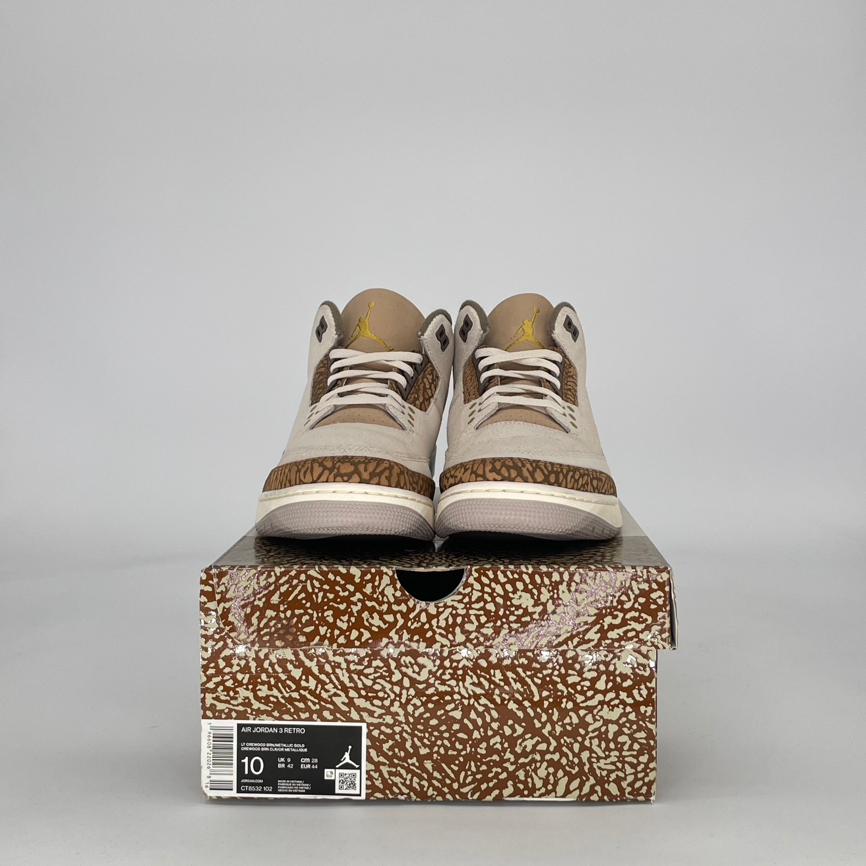 AIR JORDAN 3 PALOMINO CT8532-102 SIZE 10/11.5W