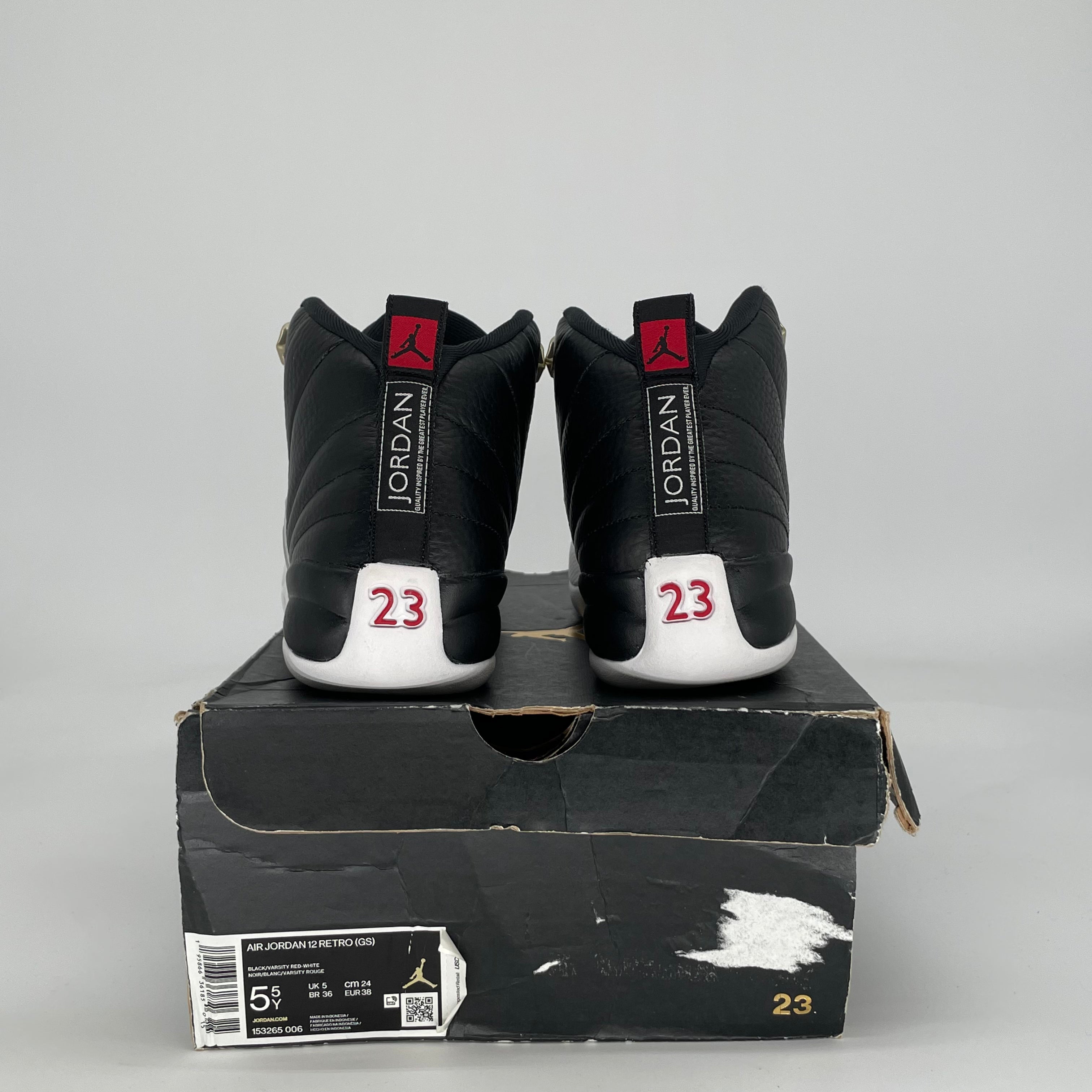 AIR JORDAN 12 PLAYOFFS 153265-006 SIZE 5.5/7W