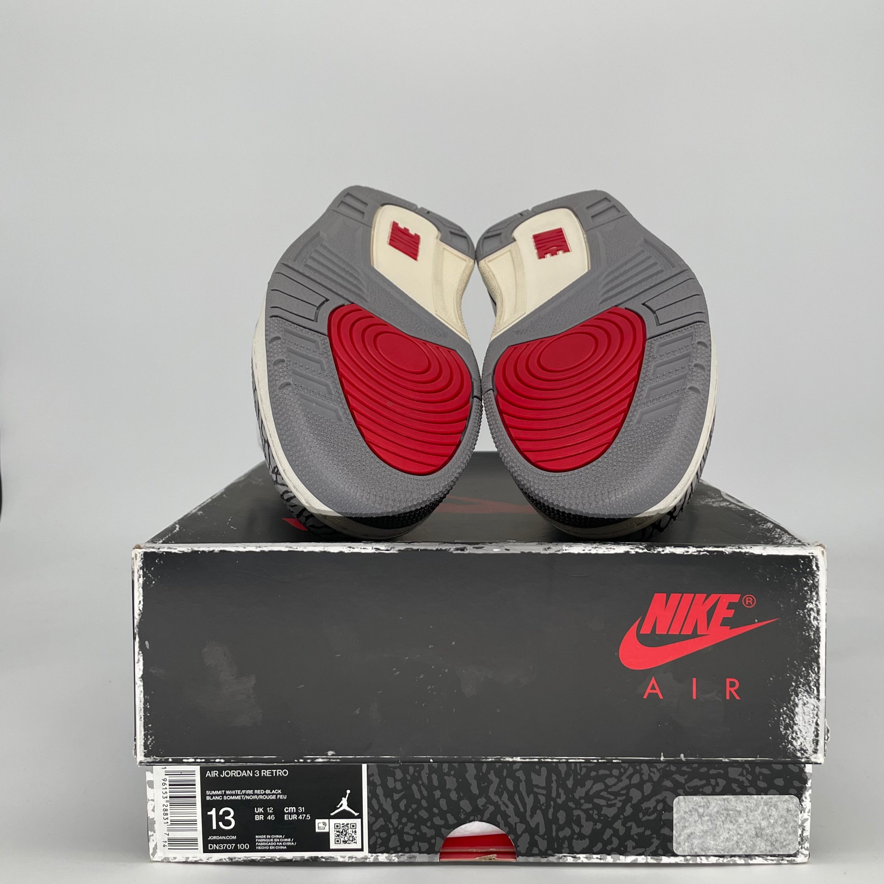 AIR JORDAN 3 WHITE CEMENT REIMAGINED DN3707-100 SIZE 13/14.5W