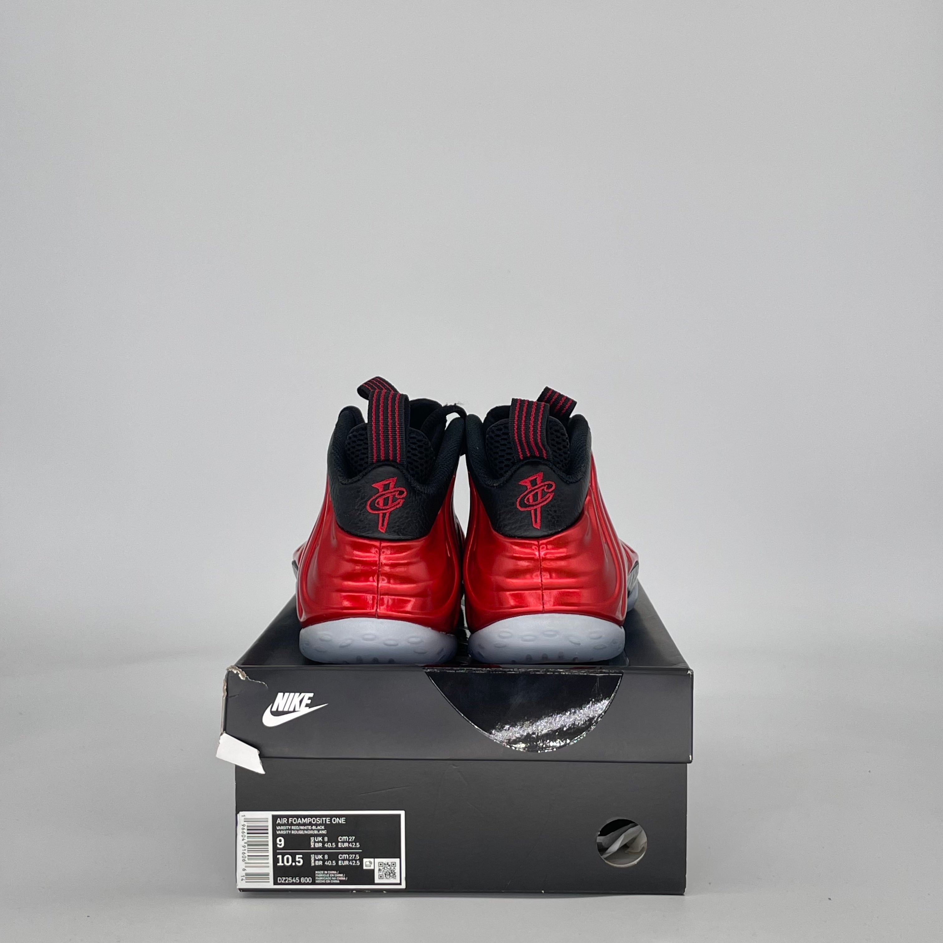 NIKE AIR FOAMPOSITE ONE METALLIC RED (2023) DZ2545-600 SIZE 9/10.5W