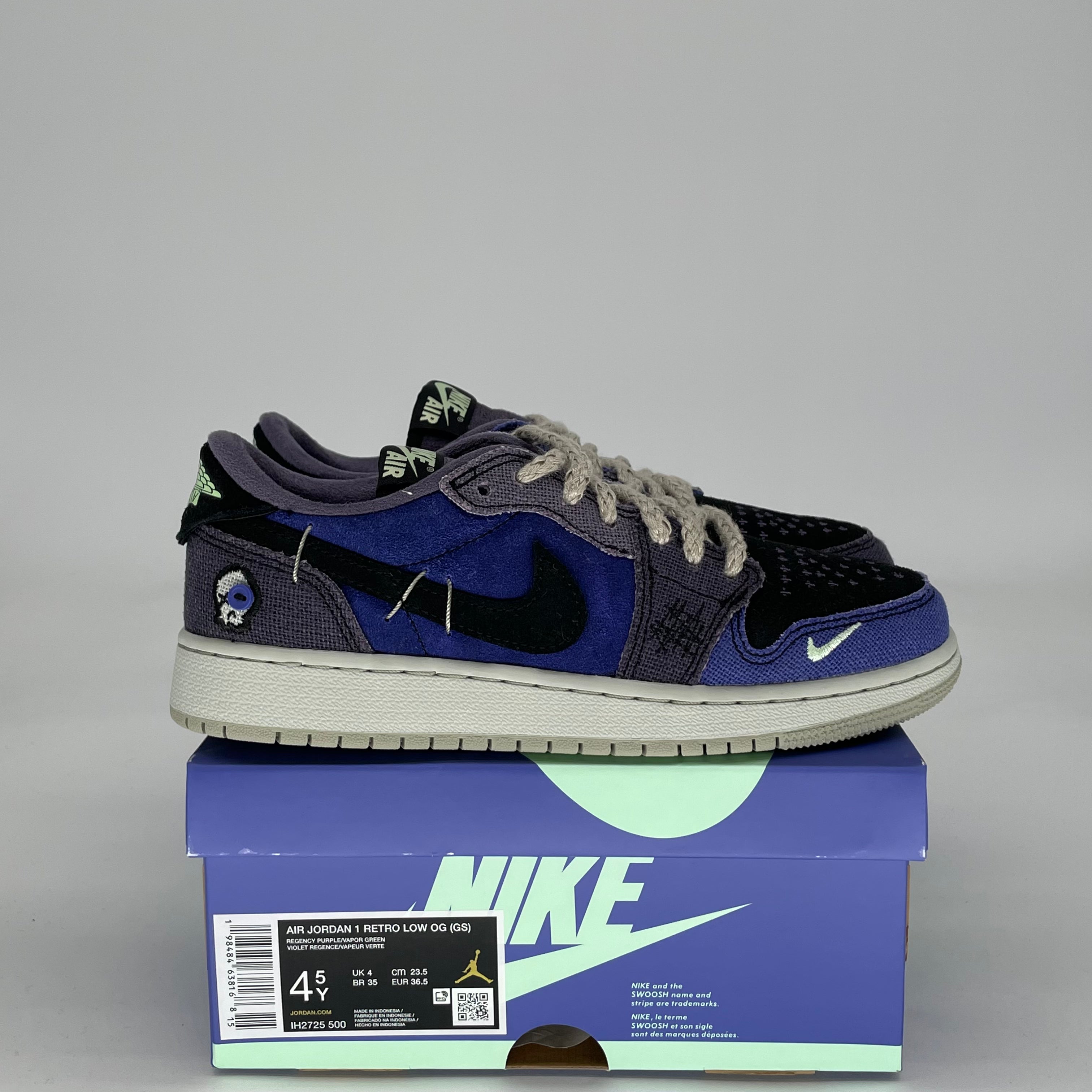 AIR JORDAN 1 LOW ZION WILLIAMSON VOODOO ALTERNATE IH2725-500 SIZE 4.5/6W