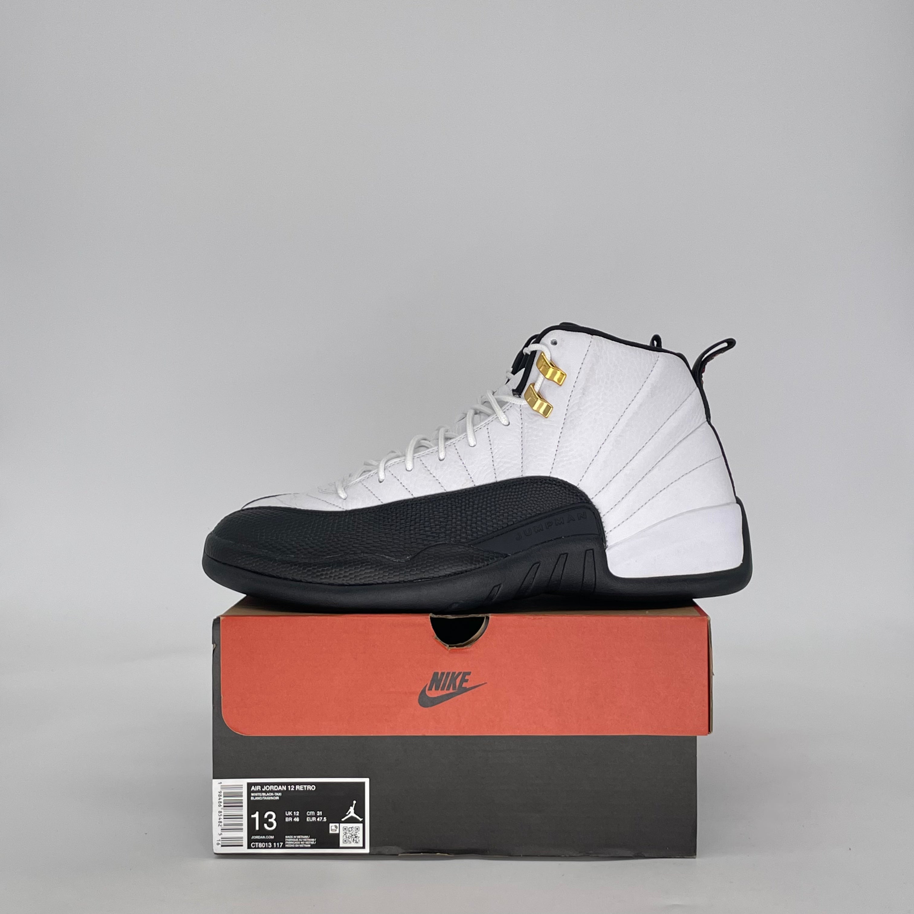 AIR JORDAN 12 TAXI CT8013-117 SIZE 13/14.5W