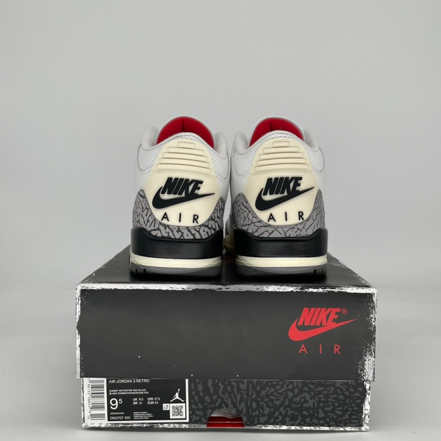 AIR JORDAN 3 WHITE CEMENT REIMAGINED DN3707-100 SIZE 9.5/11W