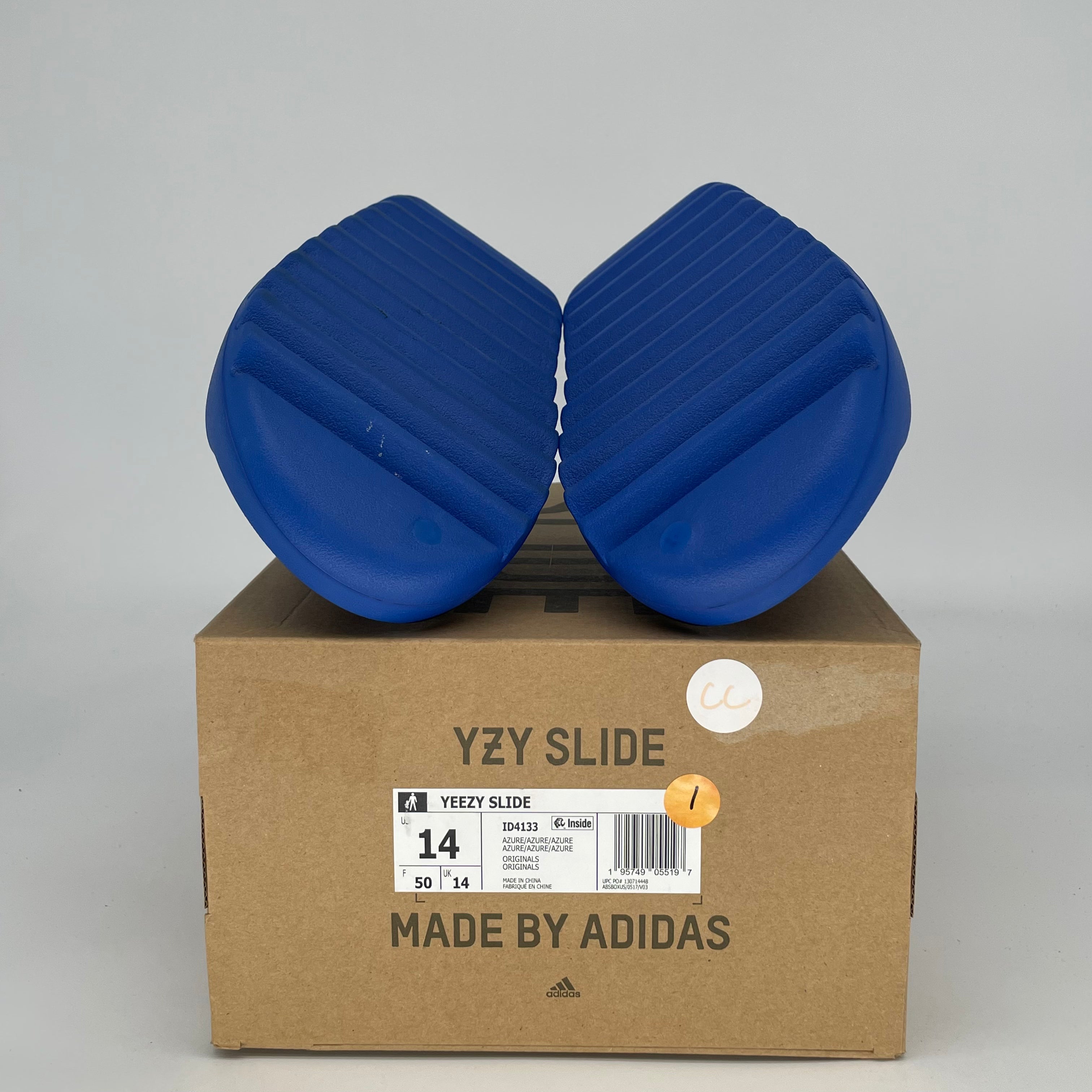 ADIDAS YEEZY SLIDE AZURE ID4133 SIZE 14/15.5W