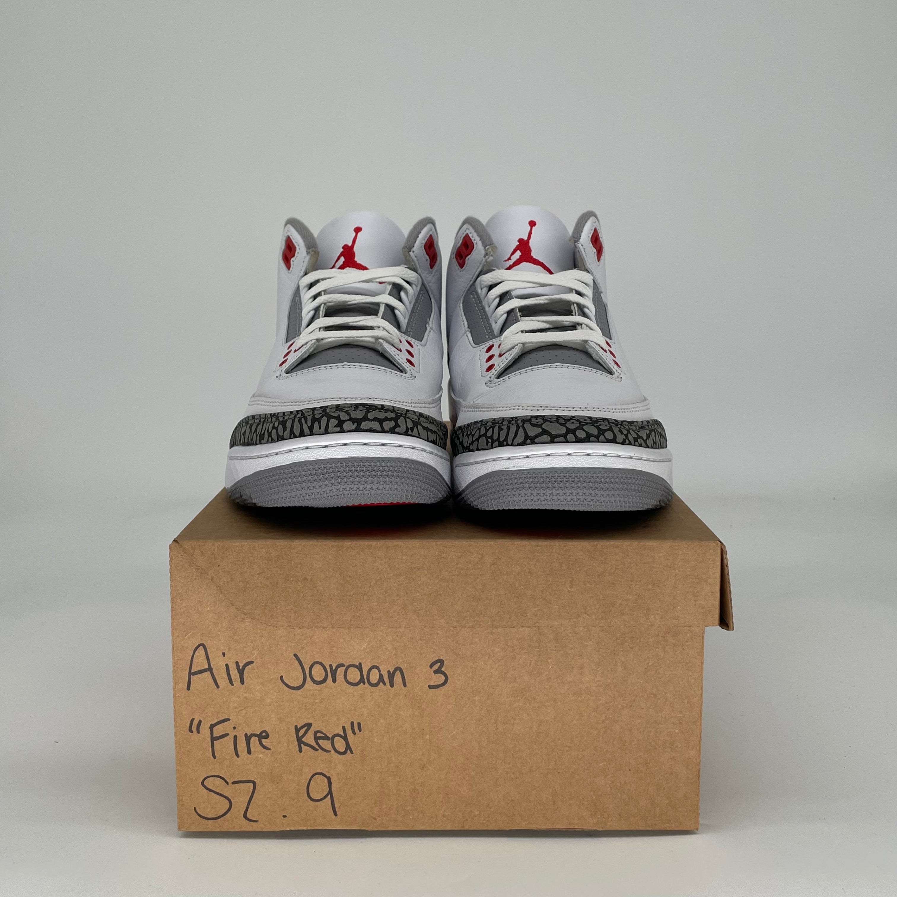 AIR JORDAN 3 FIRE RED DN3707-160 SIZE 9/10.5W
