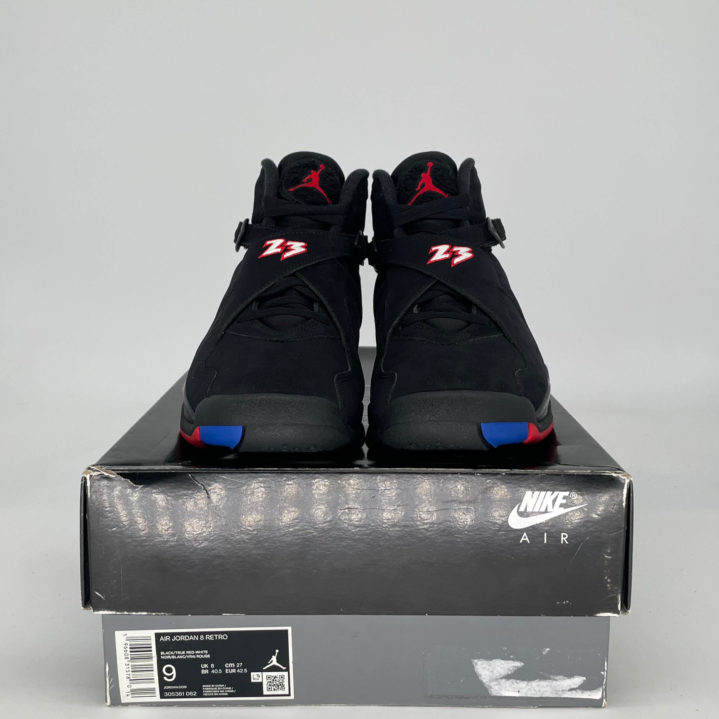 AIR JORDAN 8 PLAYOFFS 305381-062 SIZE 9/10.5W